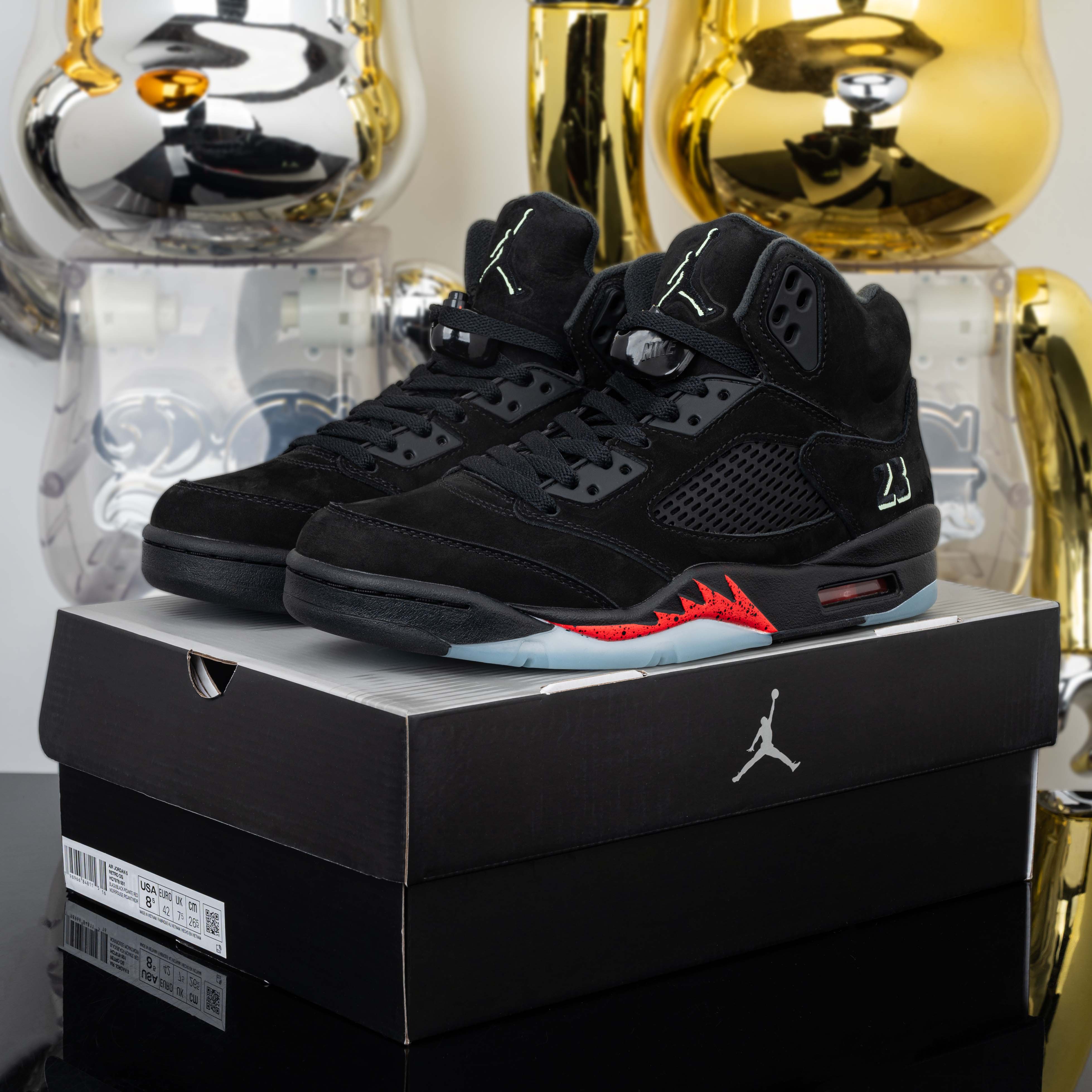 Air Jordan 5 Halloween Black HQ7978-001  AJ5万圣节HQ7978-001