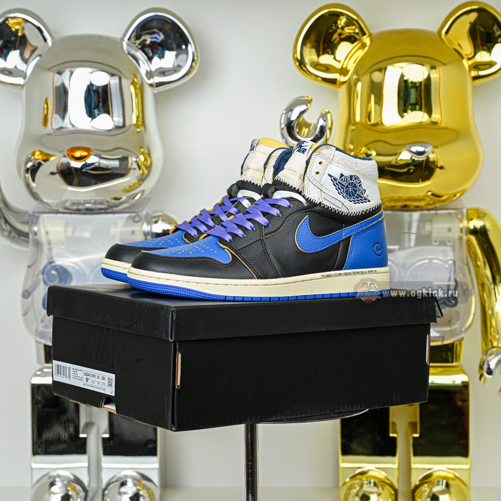 Union x Fragment Design x Air Jordan 1 High OG SP Royal  IO7847-001