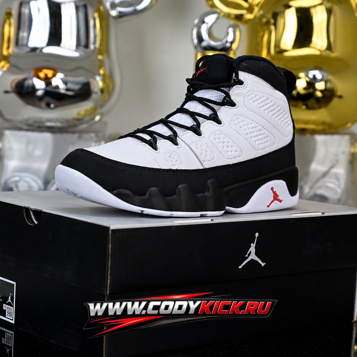 Air Jordan 9 Retro White Black True Red  IX6179-100