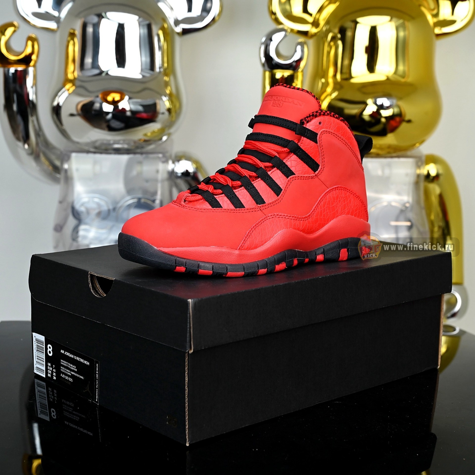 Air Jordan 10 Retro High OG “University RedBlack”  AJ9100-625