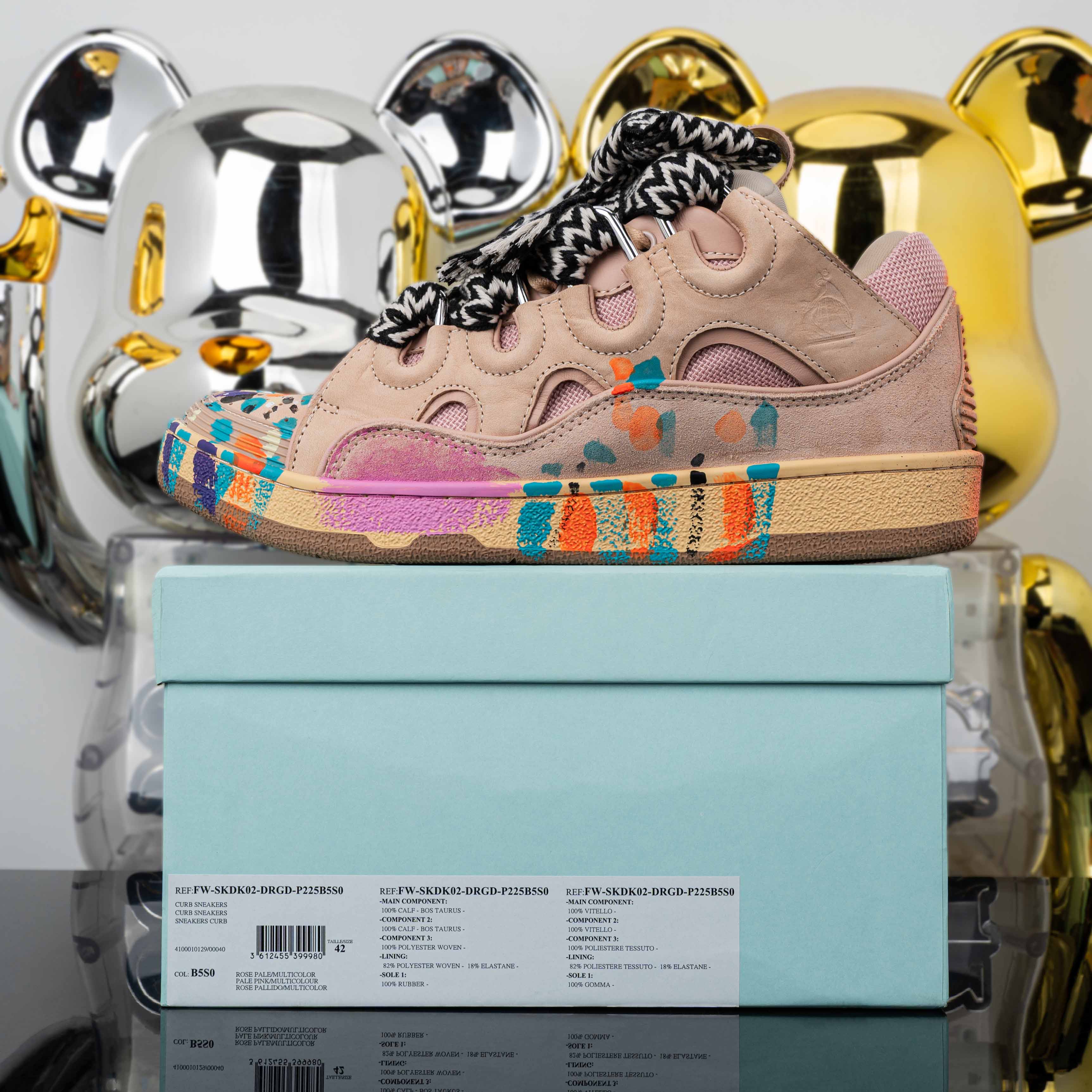 Lanvin Curb Sneakers  FW-SKDK02-DRGD-P225B5S0