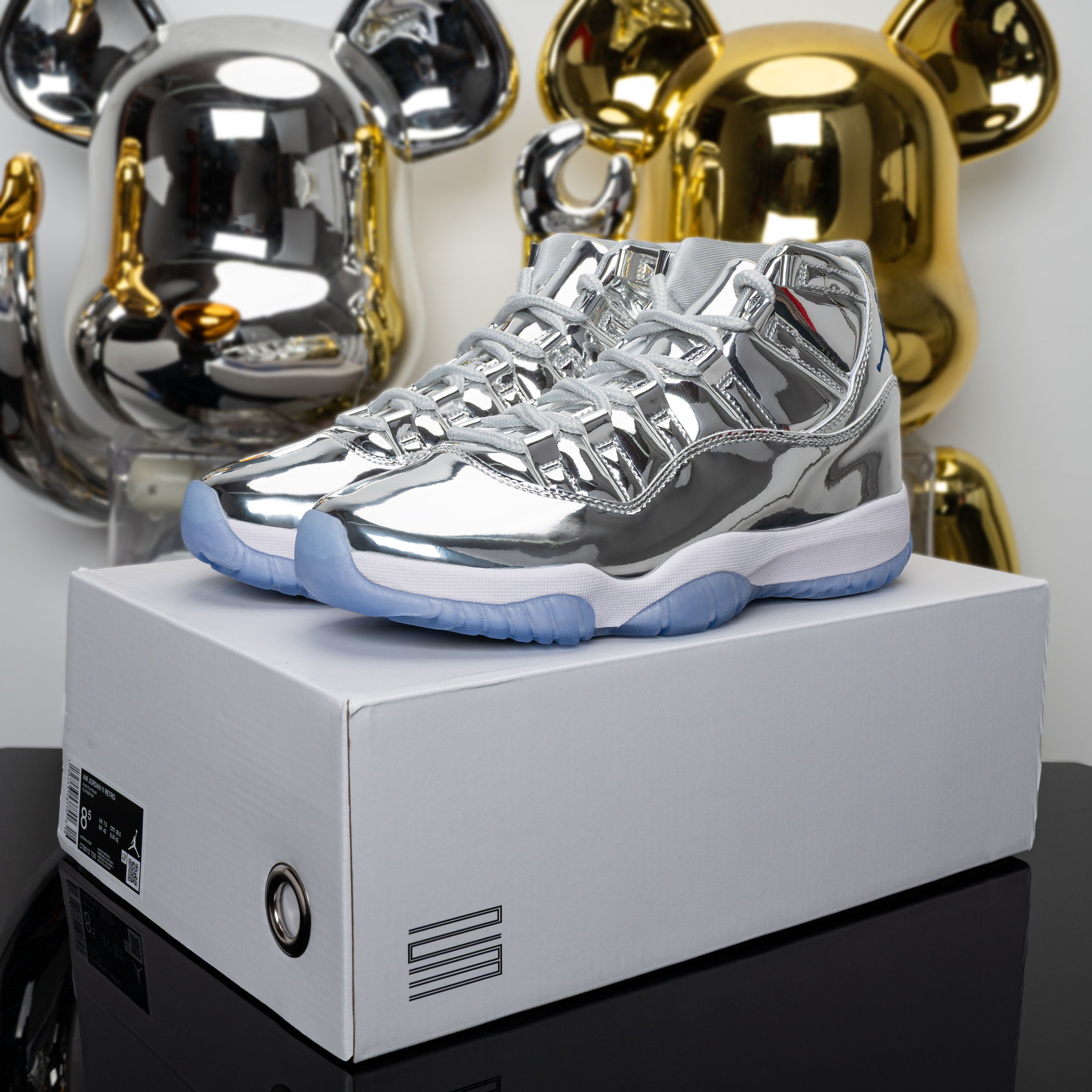 Air Jordan 11 Retro PE “Chrome”  “Metallic Silver” CT8012-730