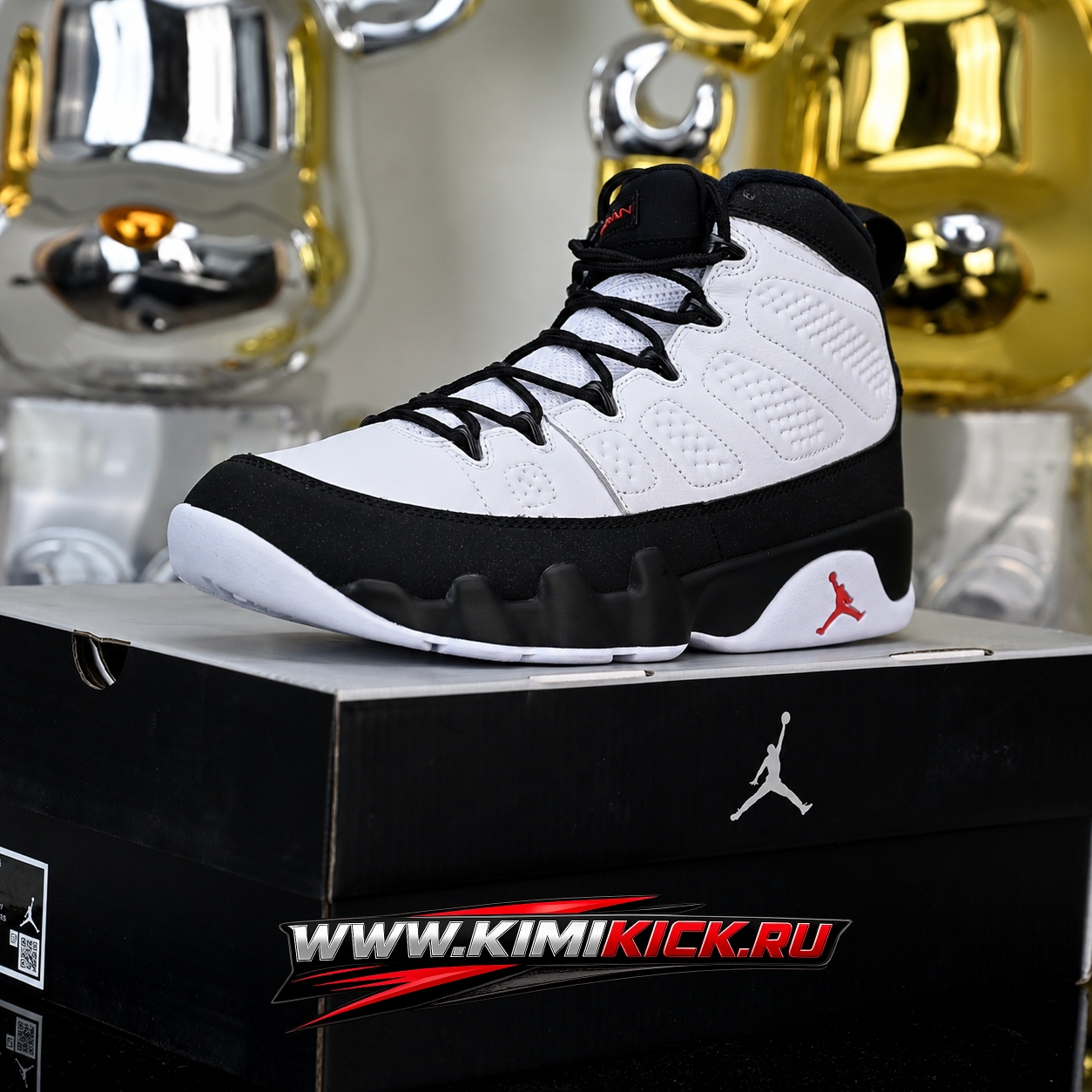 Air Jordan 9 Retro White Black True Red  IX6179-100