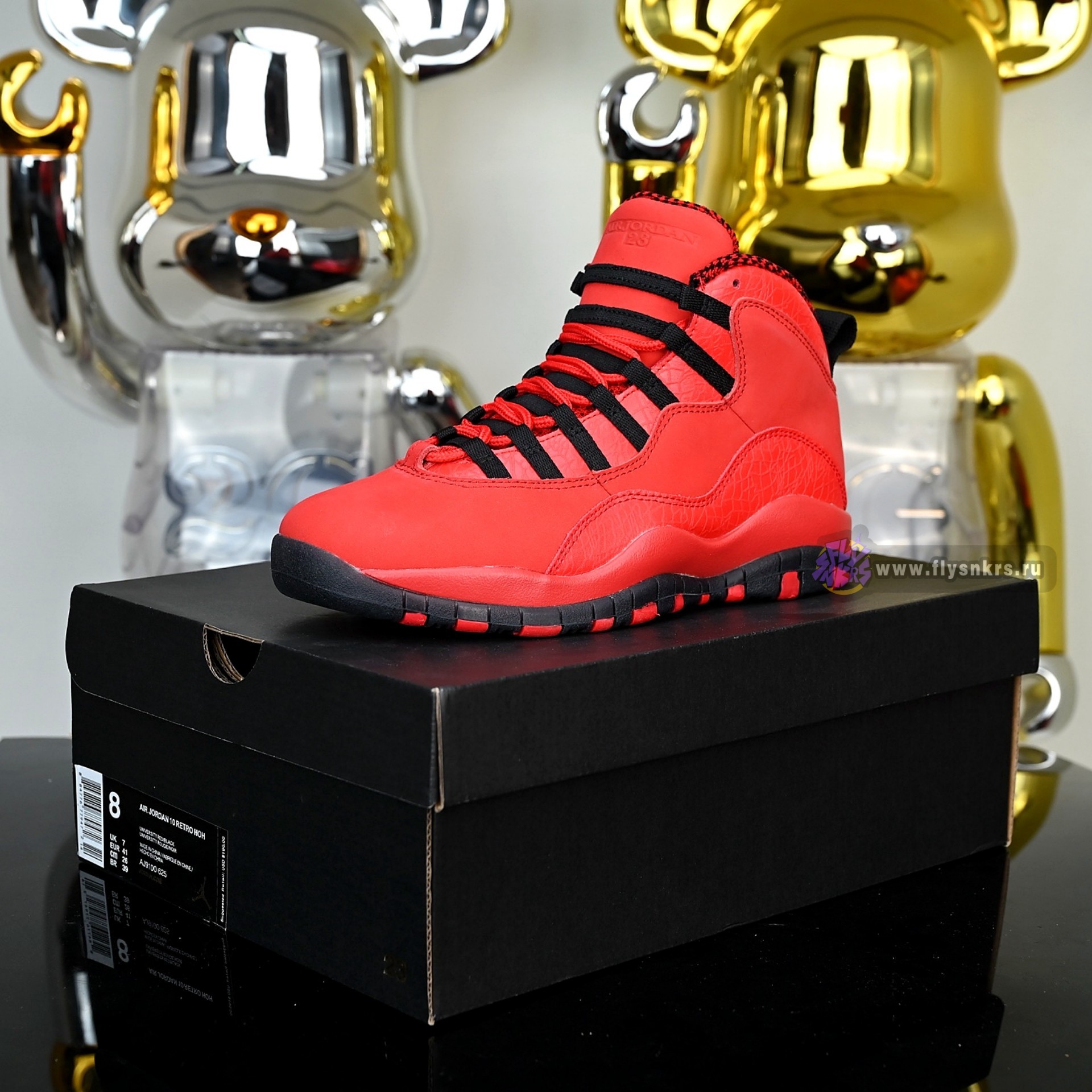 Air Jordan 10 Retro High OG “University RedBlack”  AJ9100-625