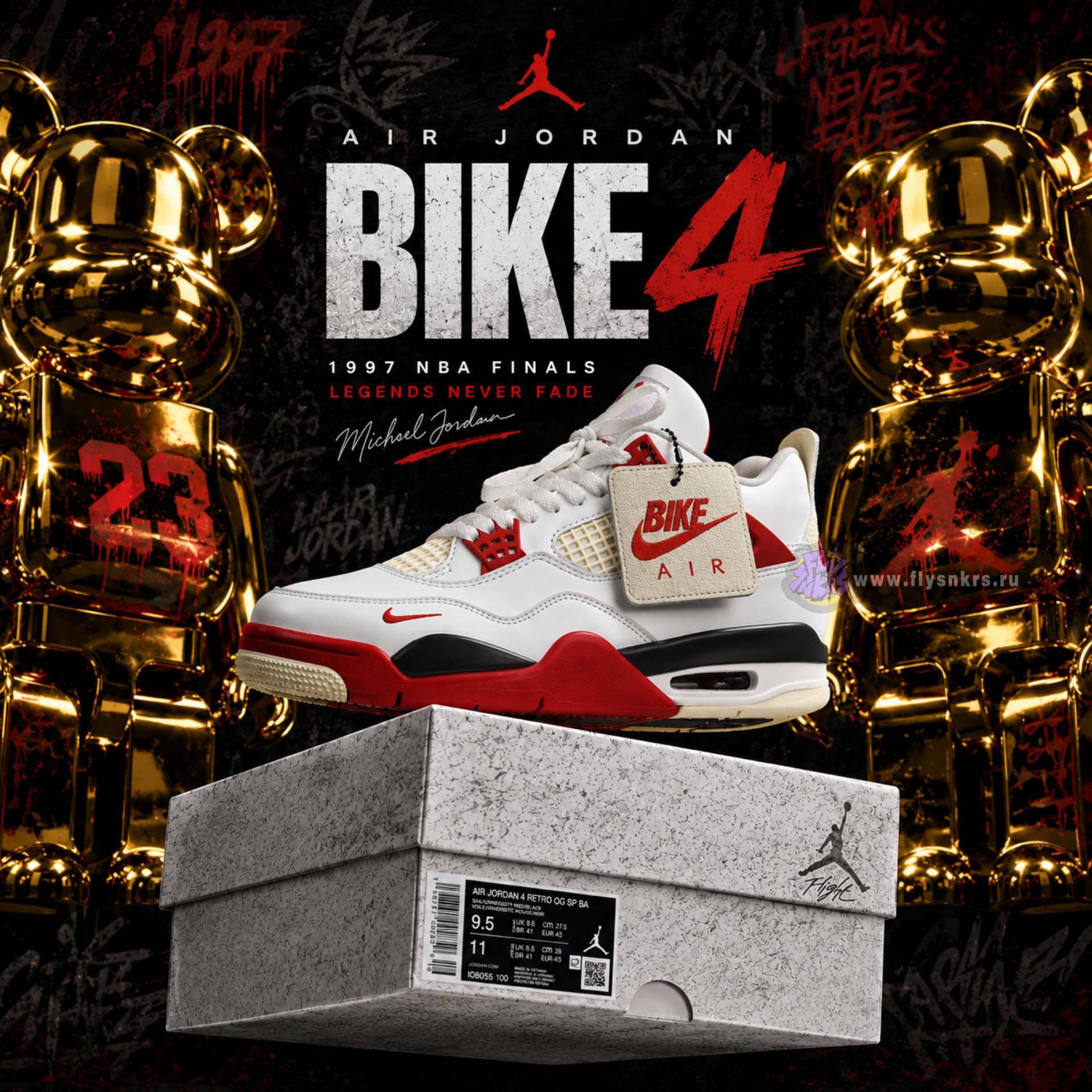 Nigel Sylvester x Air Jordan 4 IQ8055-100