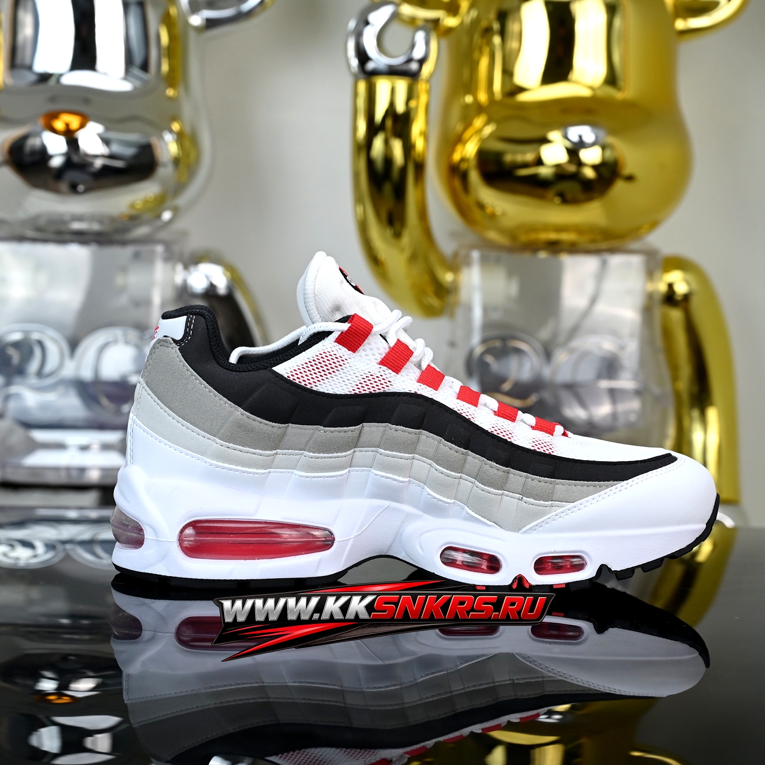 Nike Air Max 95 Big Bubble Premium White University Red IB7862-100
