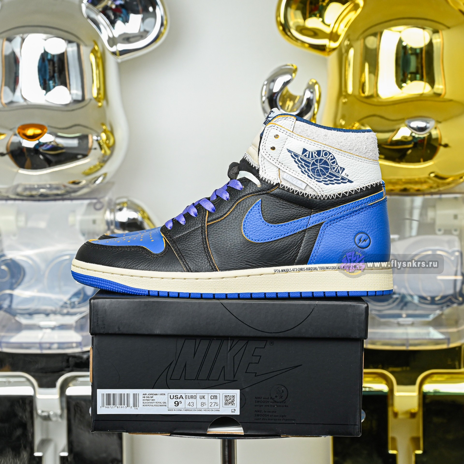 Union x Fragment Design x Air Jordan 1 High OG SP Royal  IO7847-001