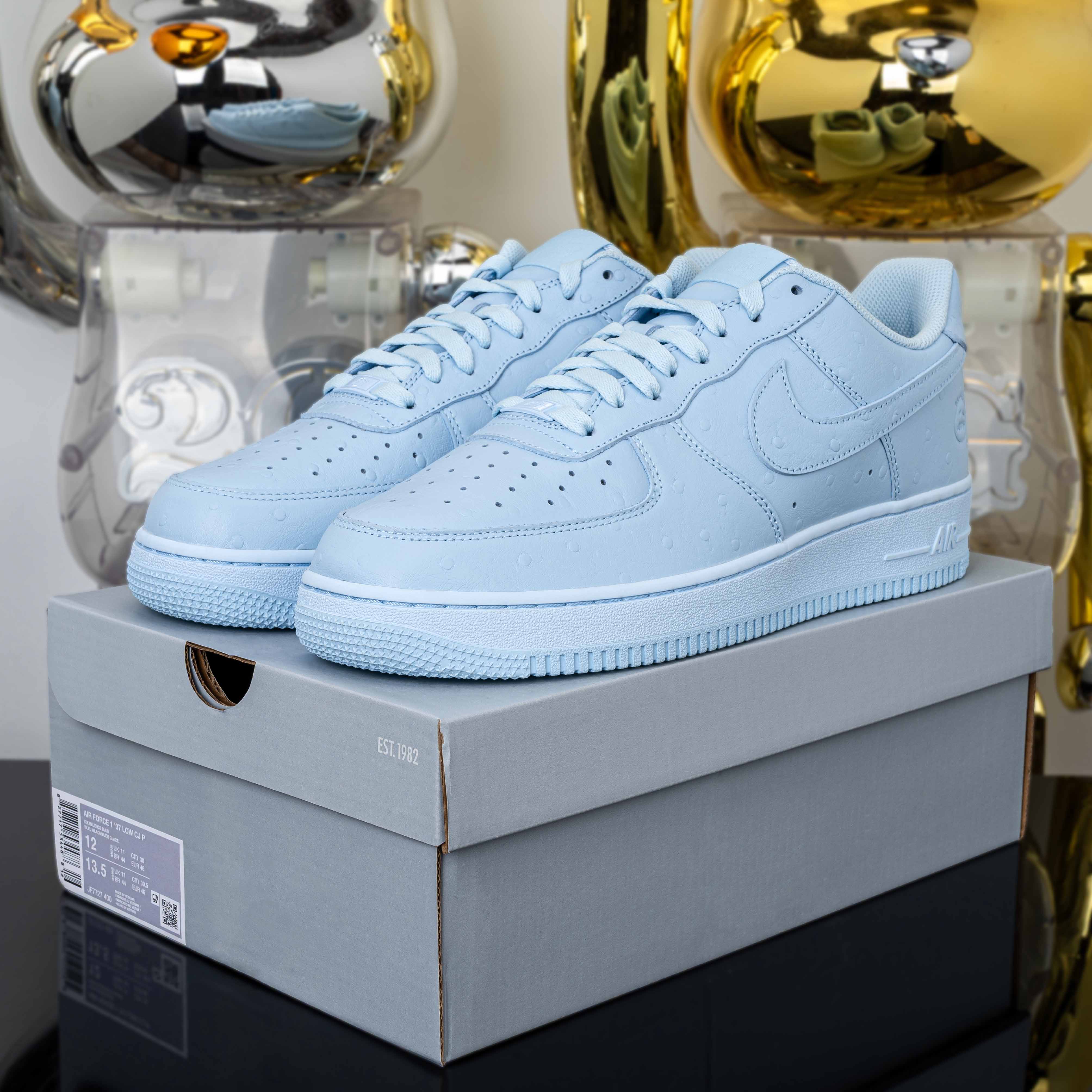 Travis Scott x Nike Air Force 1 Low 07 Ice Blue Ostrich JF7727-400