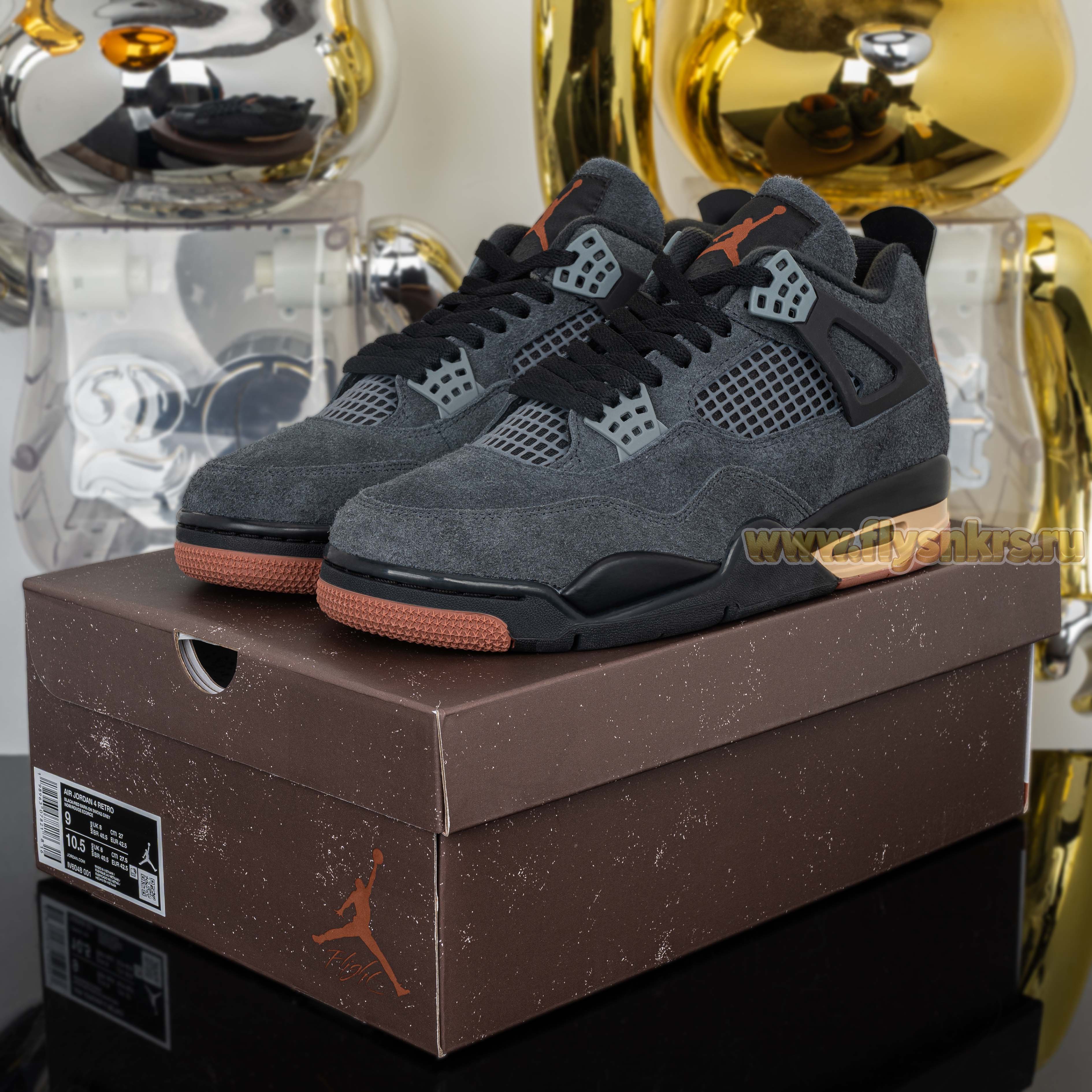 Air Jordan 4 Retro London BlackDark Smoke Grey IV6048-001