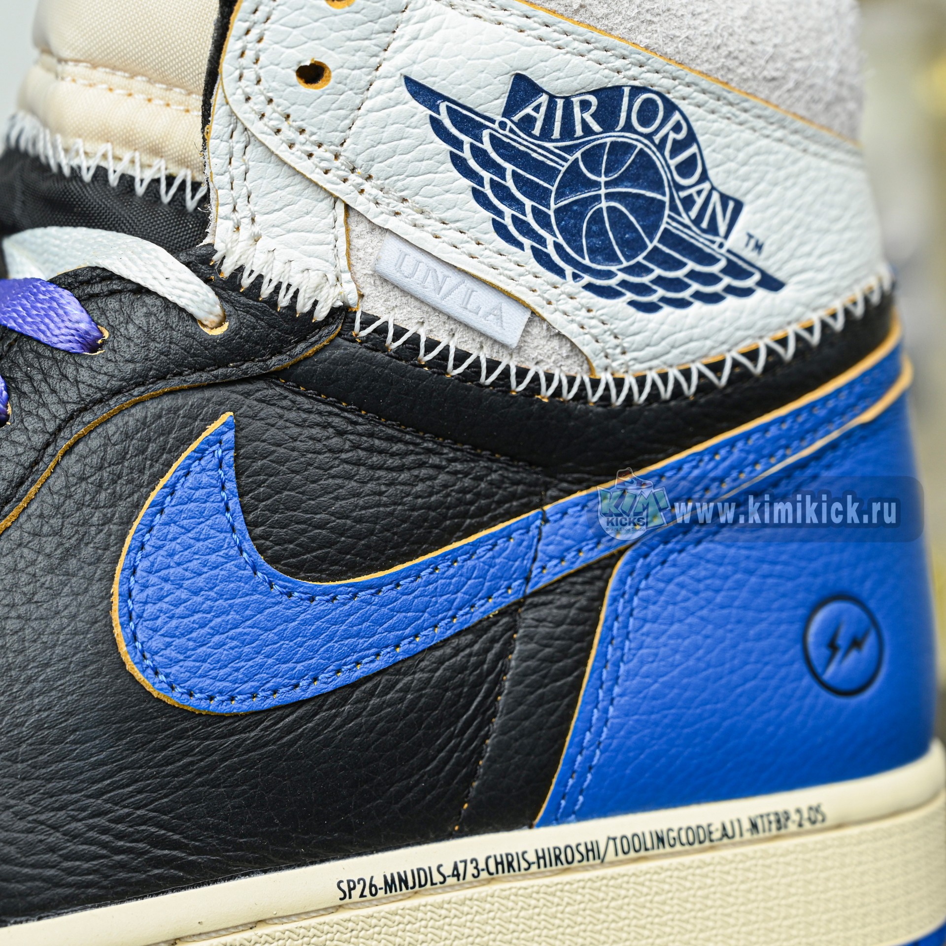 Union x Fragment Design x Air Jordan 1 High OG SP Royal  IO7847-001