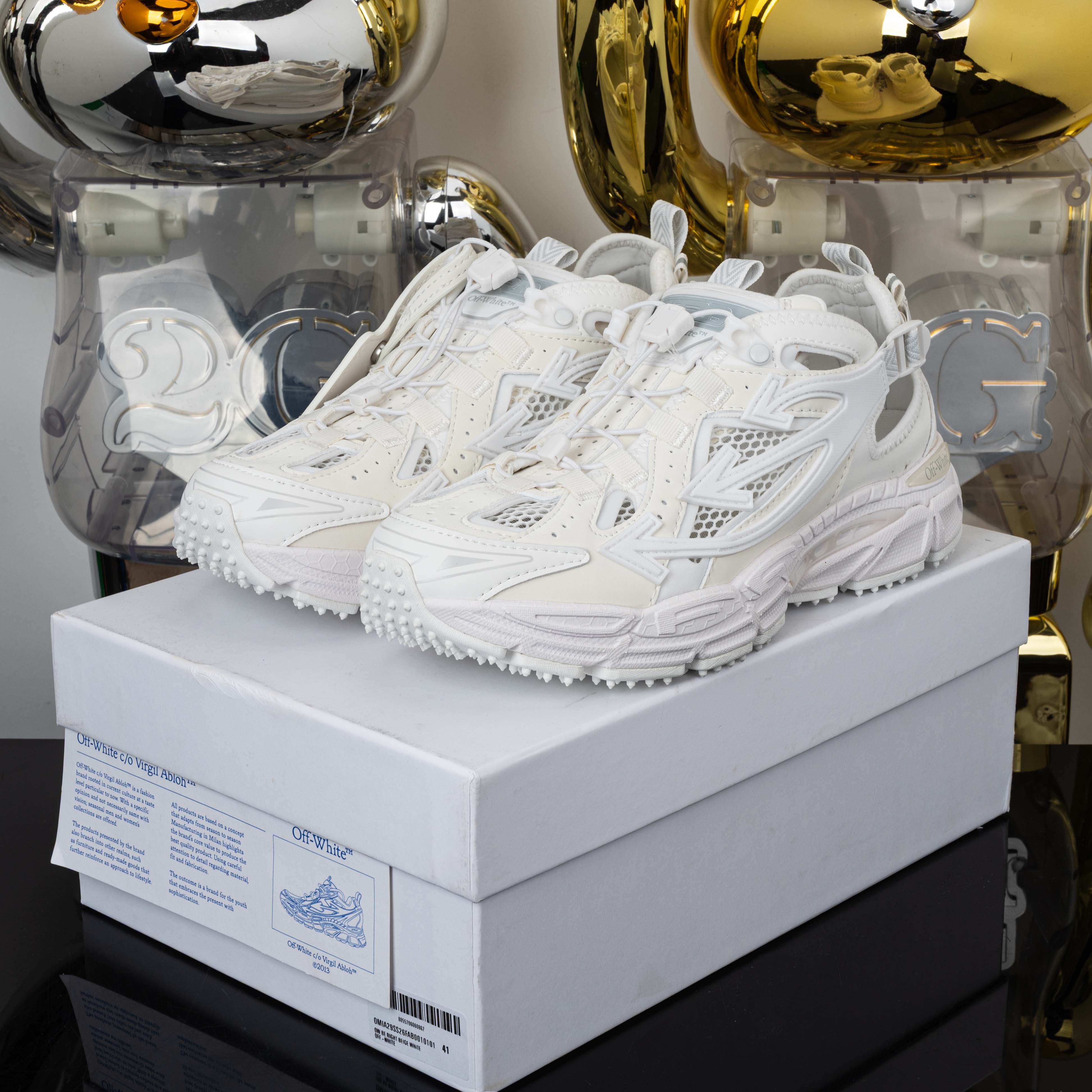 OFF-WHITE Be Right Back Open Sneaker White OMIA29SS26FAB0010101