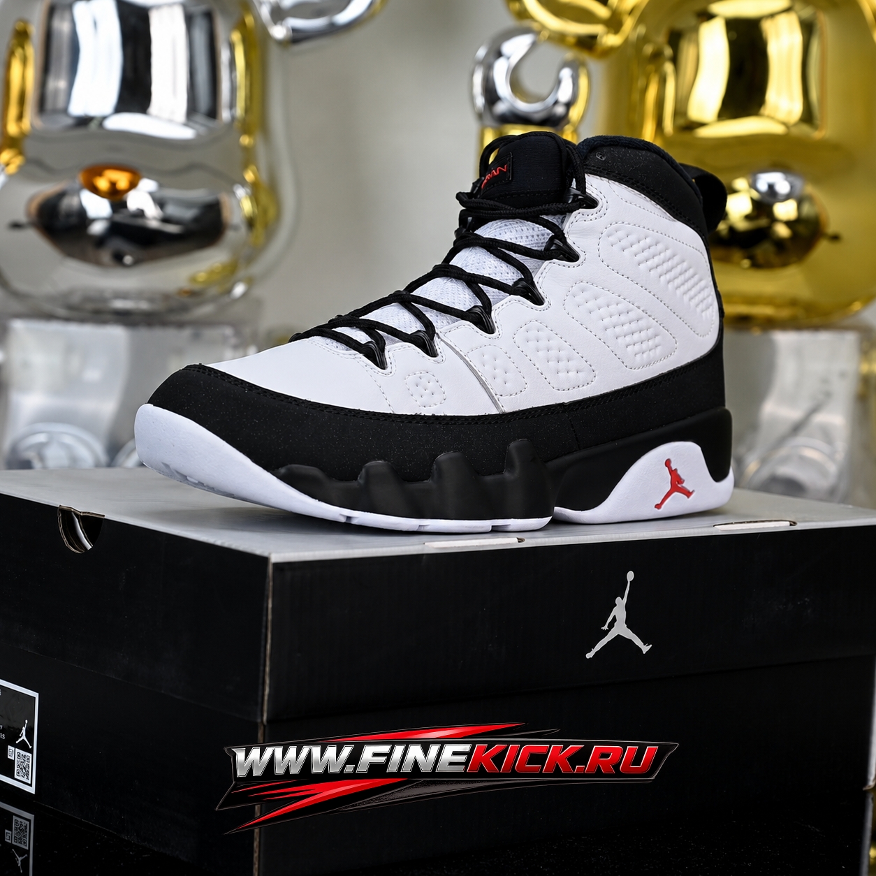 Air Jordan 9 Retro White Black True Red  IX6179-100
