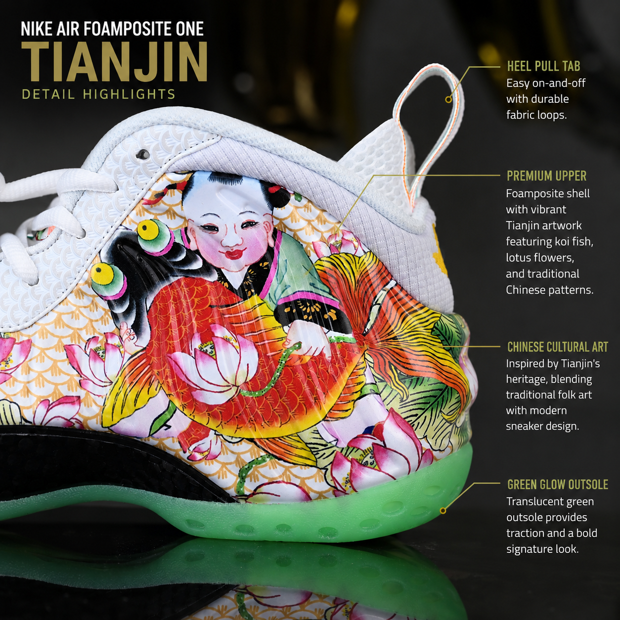 Nike Air Foamposite One “Tianjin” IR2078-100