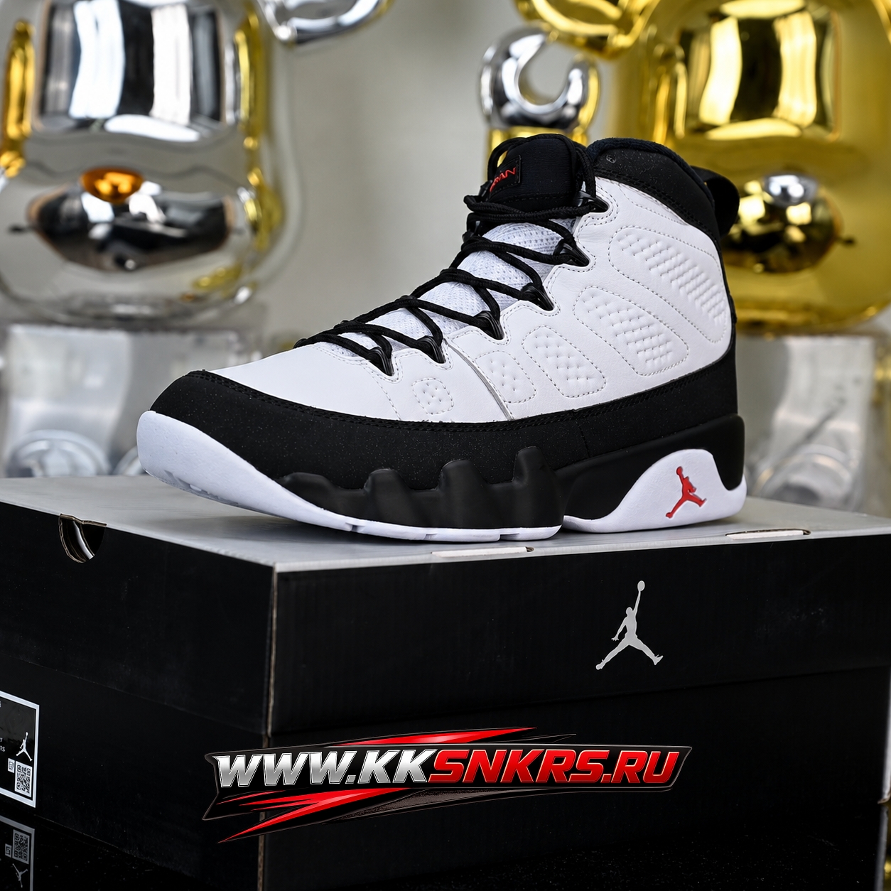 Air Jordan 9 Retro White Black True Red  IX6179-100