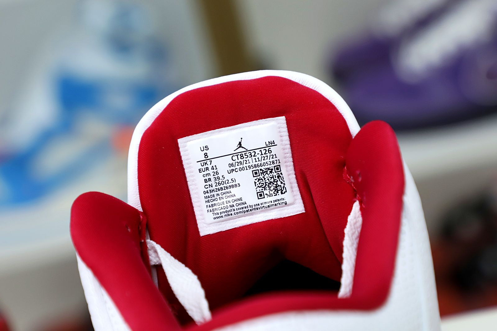 Air Jordan 3 Retro  Cardinal Red(CT8532-126)