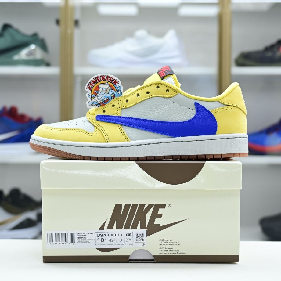 Travis Scott x Air Jordan 1Low Canary