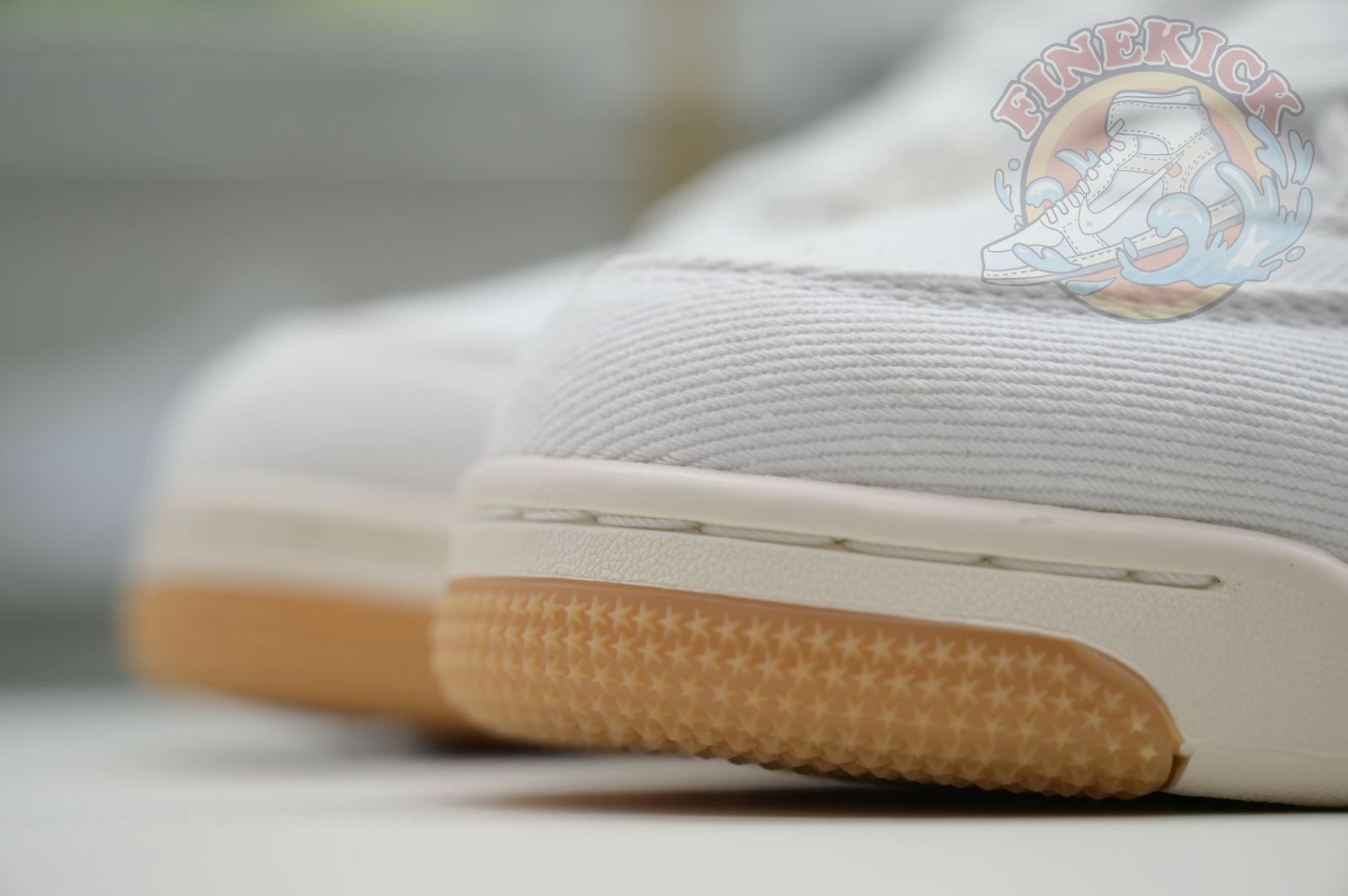 Air Jordan 4 levis white (levis tag)