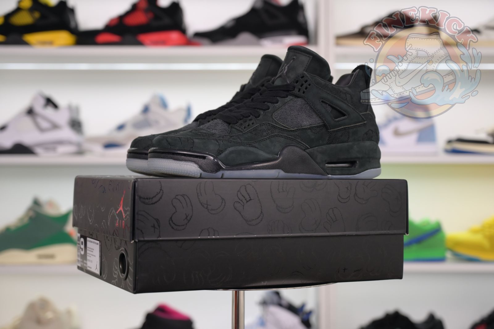 Air Jordan 4 kaws black