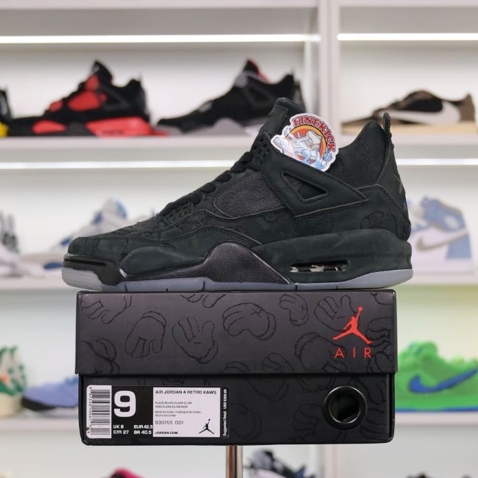 Air Jordan 4 kaws black