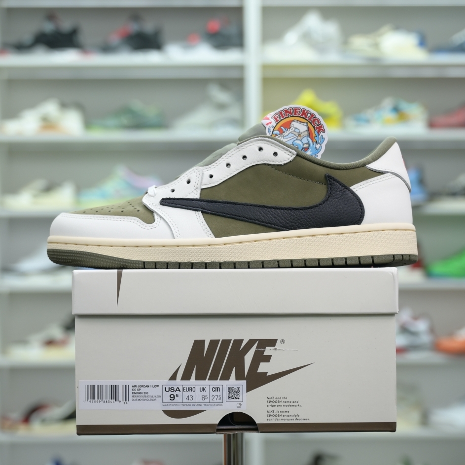 Travis Scott x Air Jordan 1 Low OG “Medium Olive”