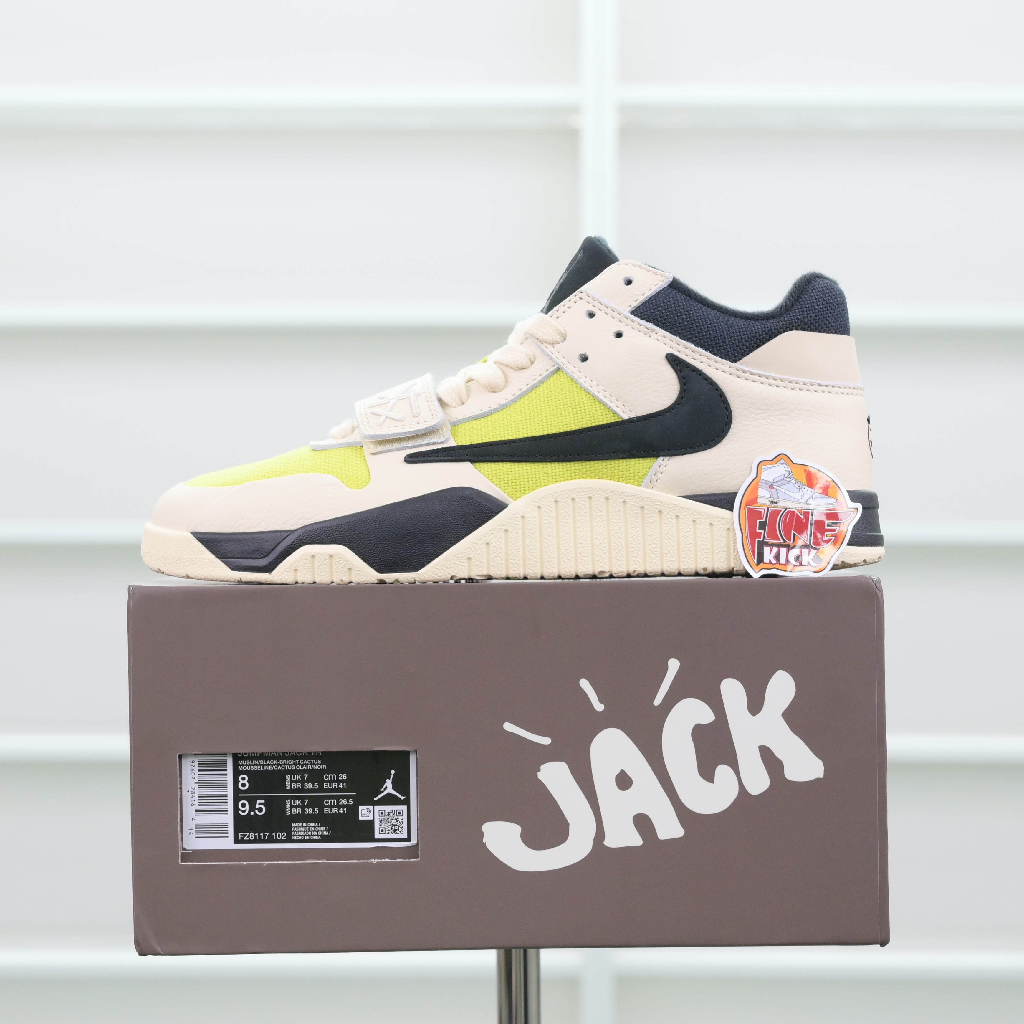 Travis Scottx Air Jordan Jumpman Jack TR“Bright Cactus” FZ8117-102