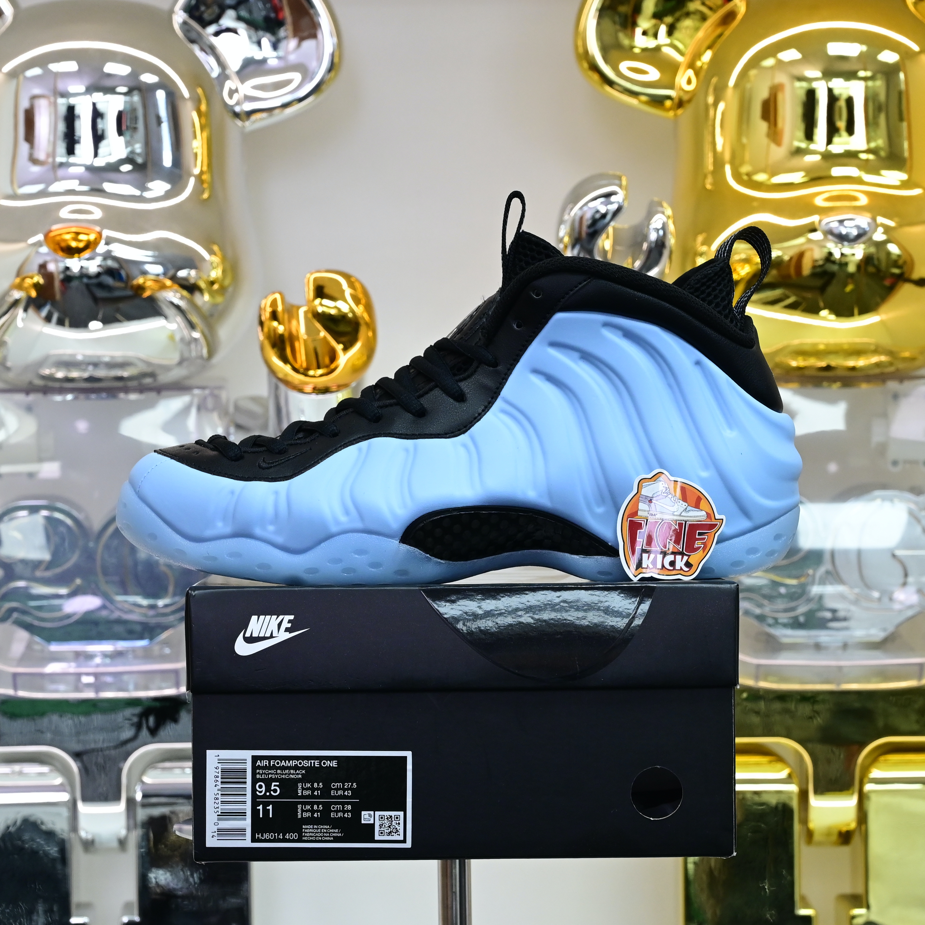 Nike Air Foamposite One 'Psychic Blue and Black'  HJ6014-400