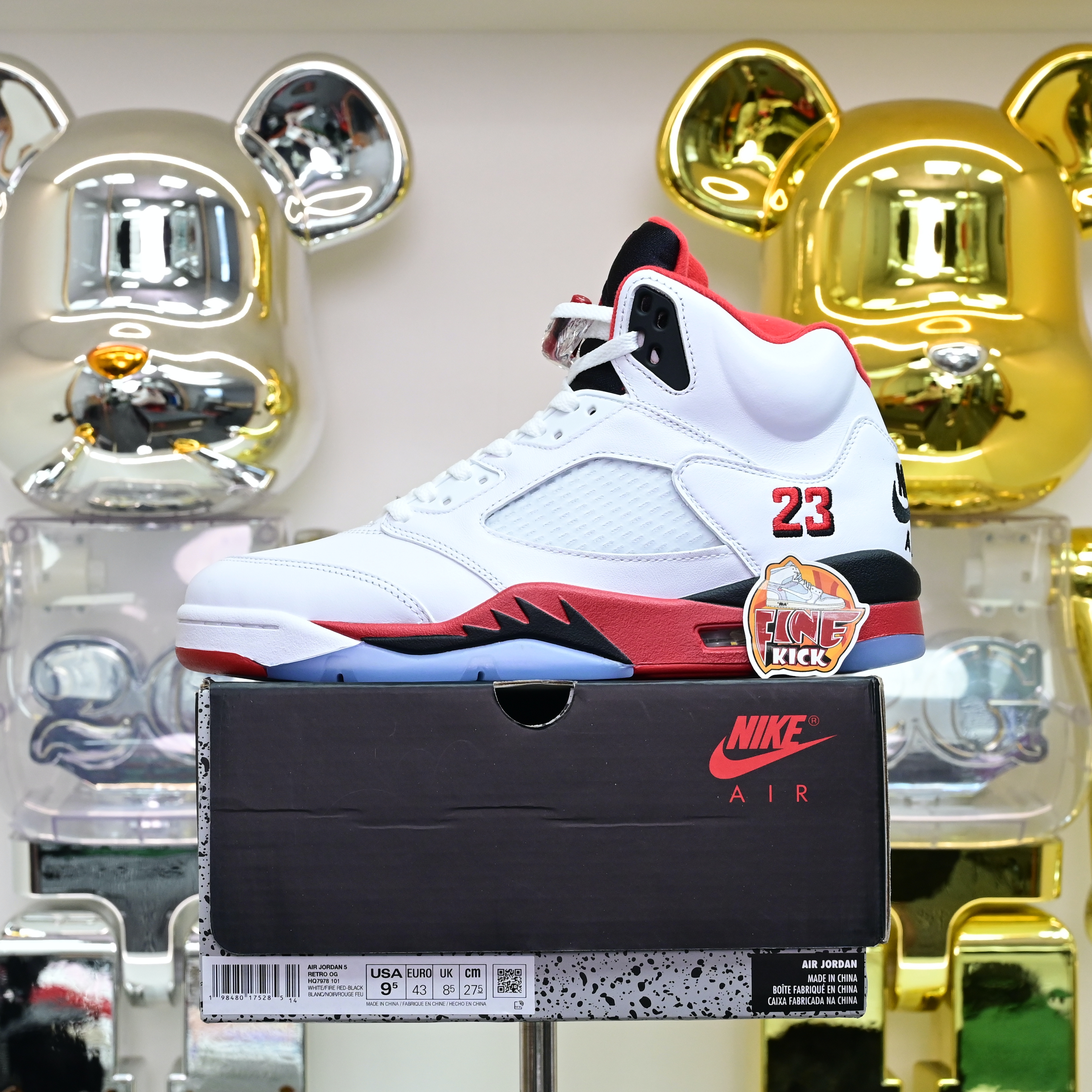 Air Jordan 5 Fire Red“Black Tongue”  HQ7978-101