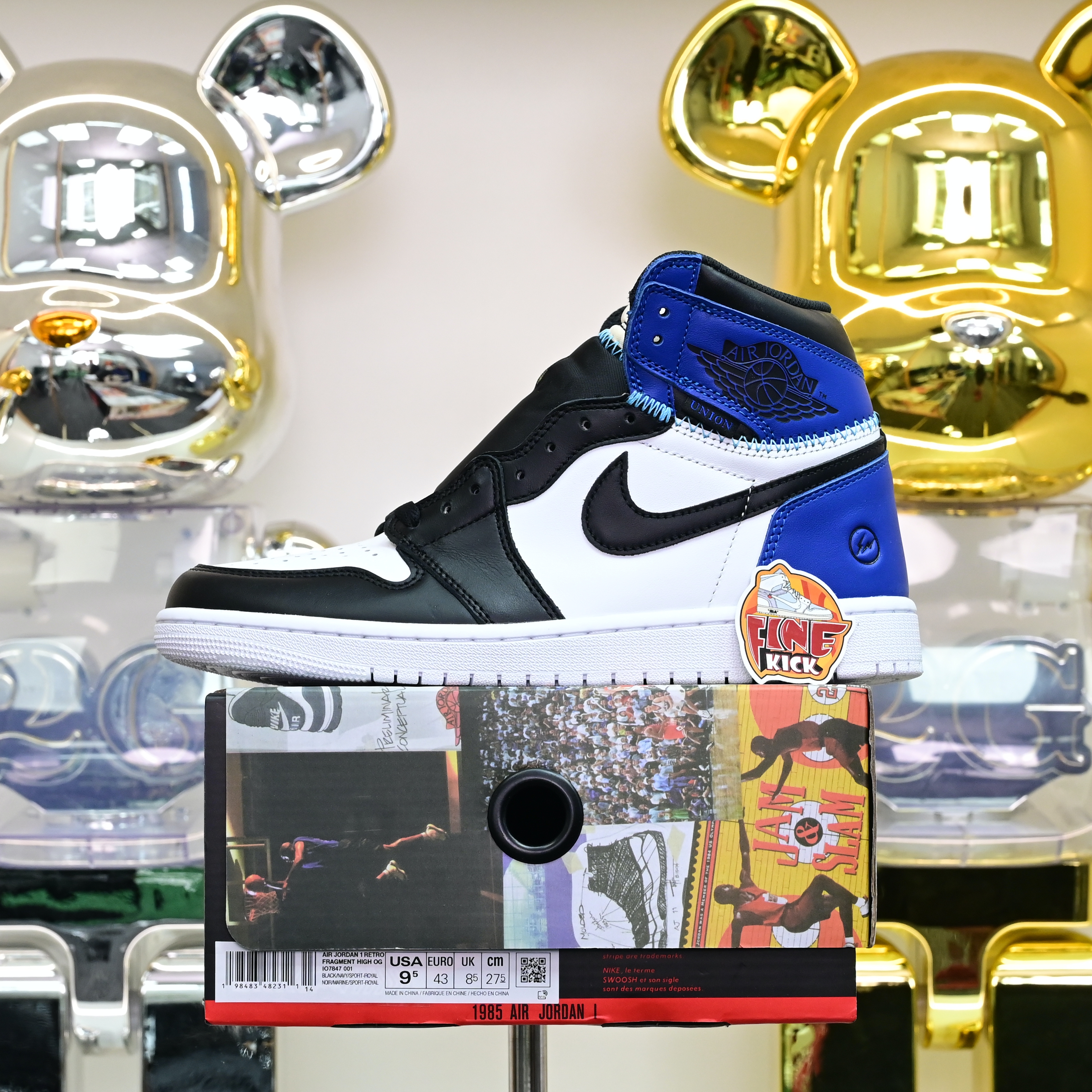 Air Jordan 1  UNDEFEATED x fragment design HIGH OG 107847-001