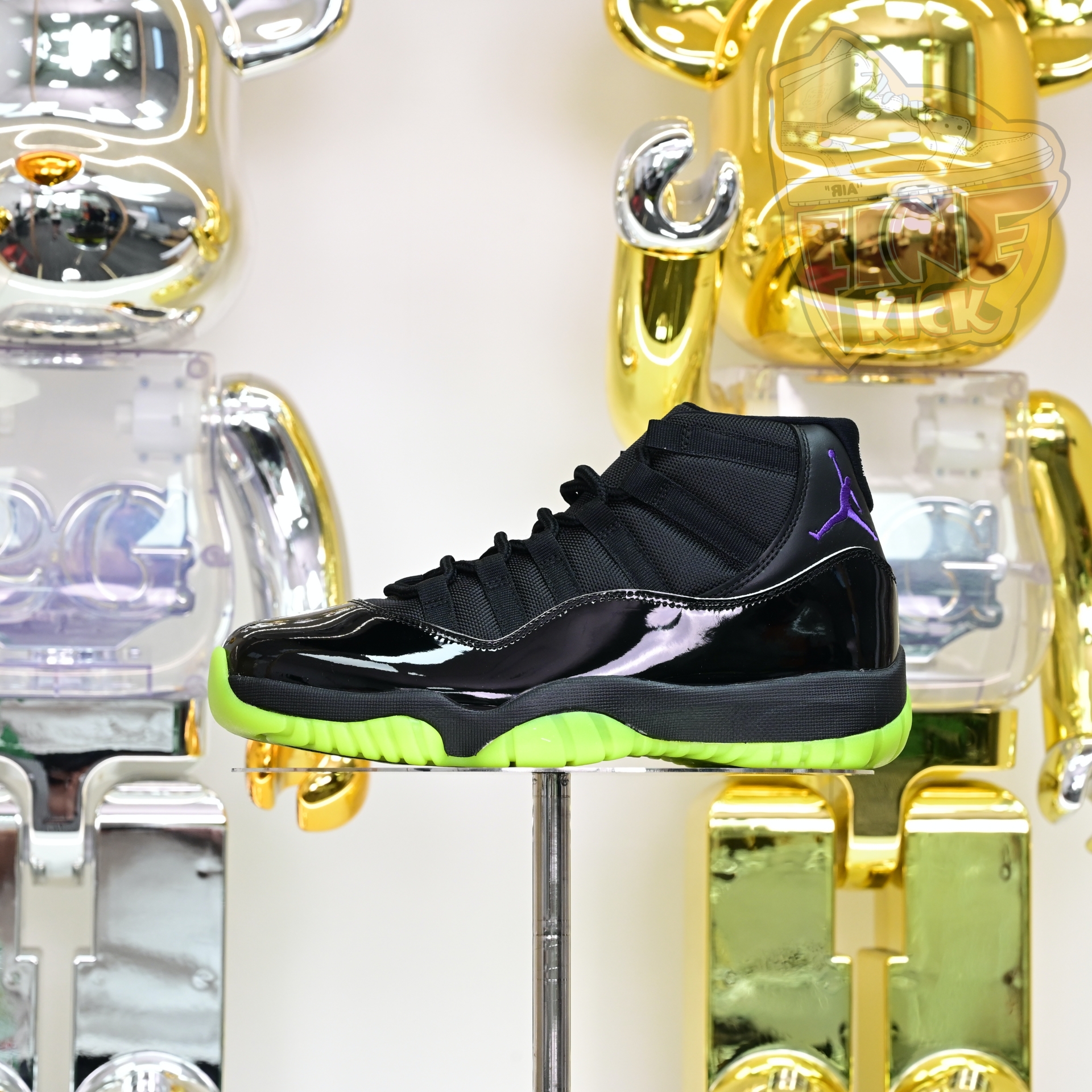 Air Jordan 11 GS Black/Barely Volt   CT8012-003