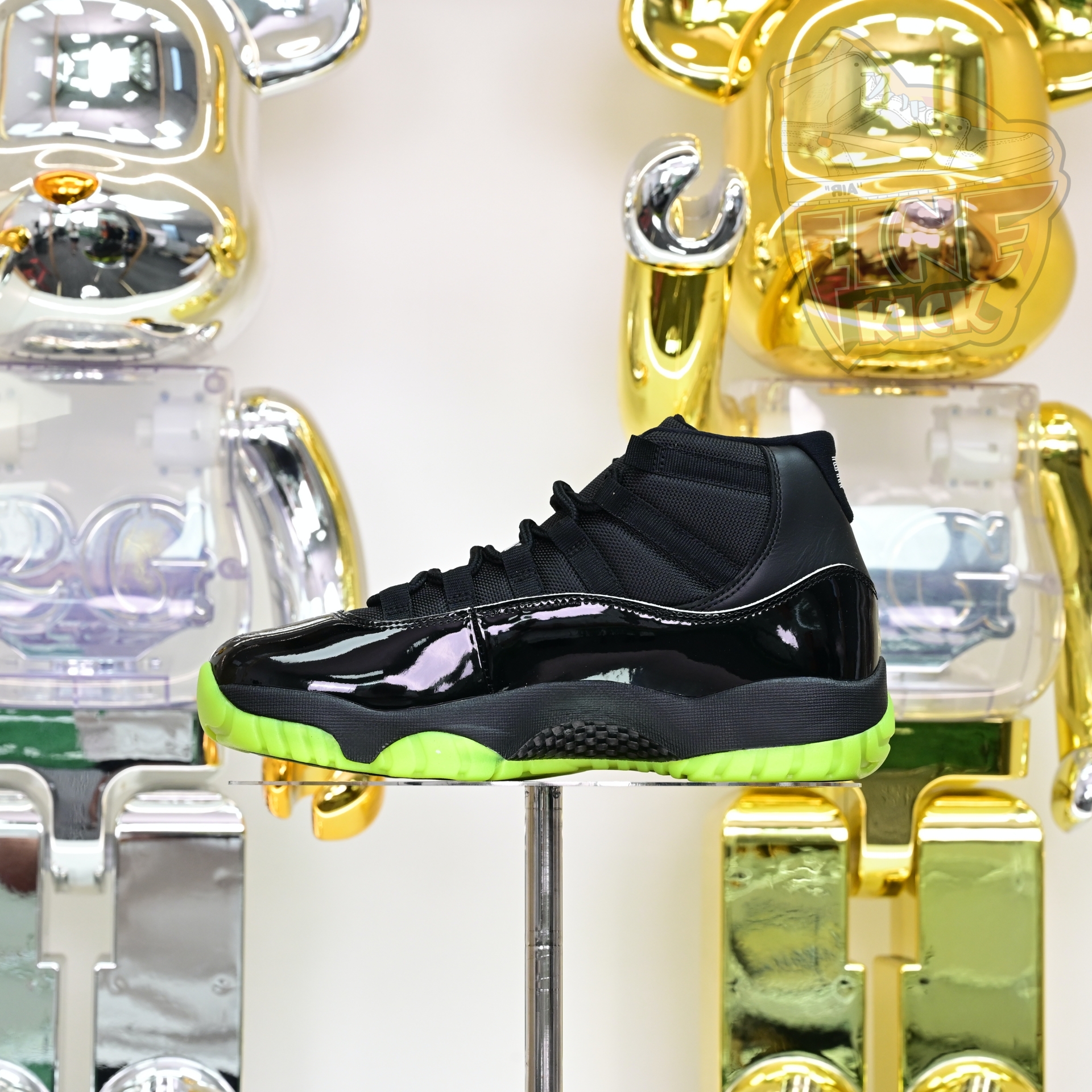 Air Jordan 11 GS Black/Barely Volt   CT8012-003