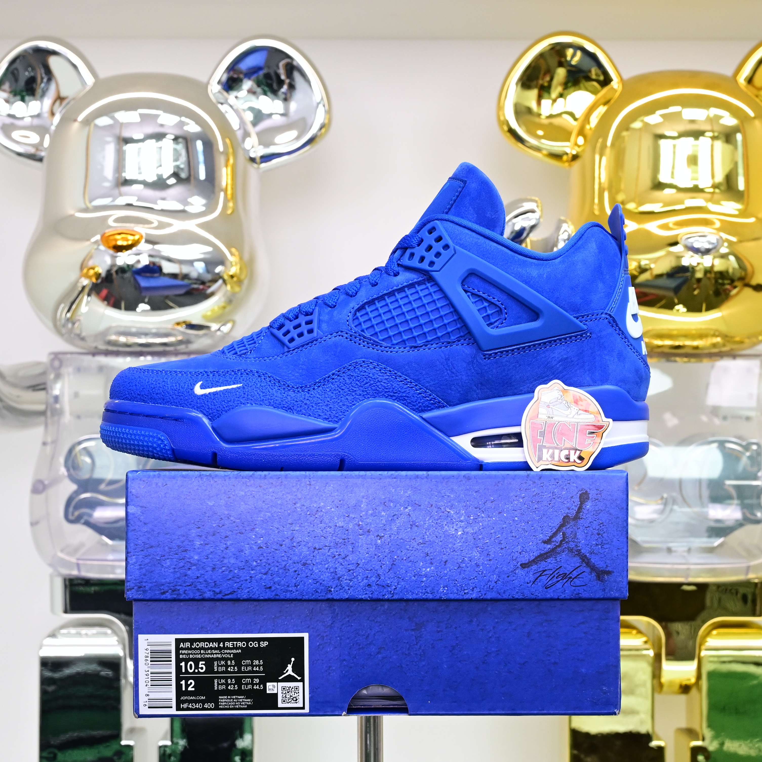AIR JORDAN 4 RETRO OG SPIREWOOD BLUE SANL   HF4340-400