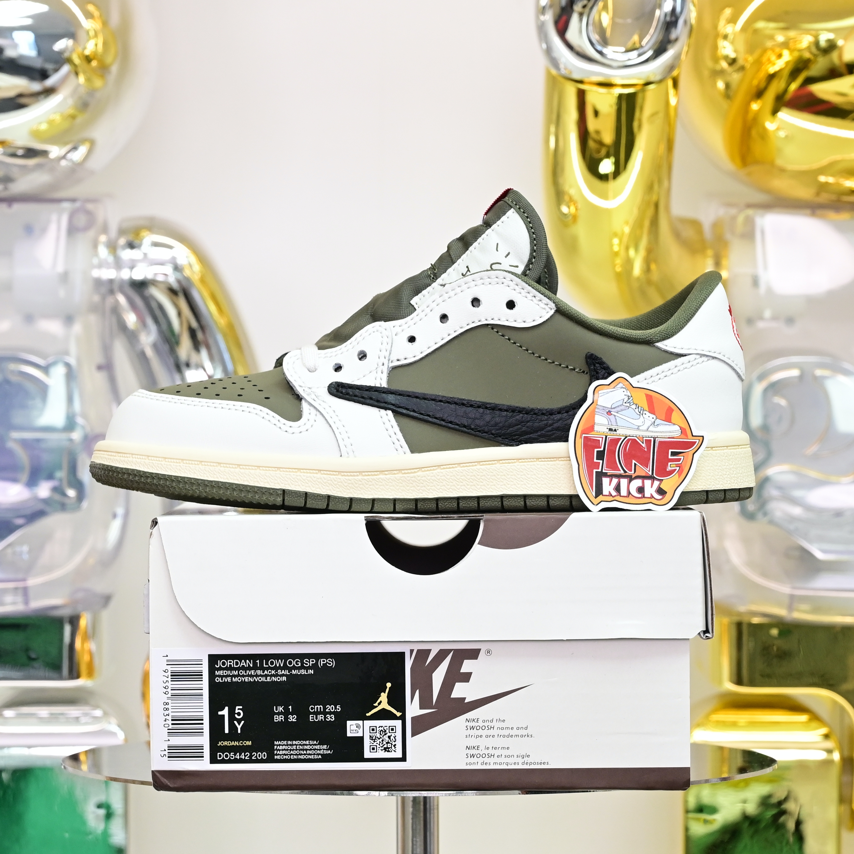 Kids Shoes Travis Scott x  Air Jordan 1 Low OG SP DO5442-200