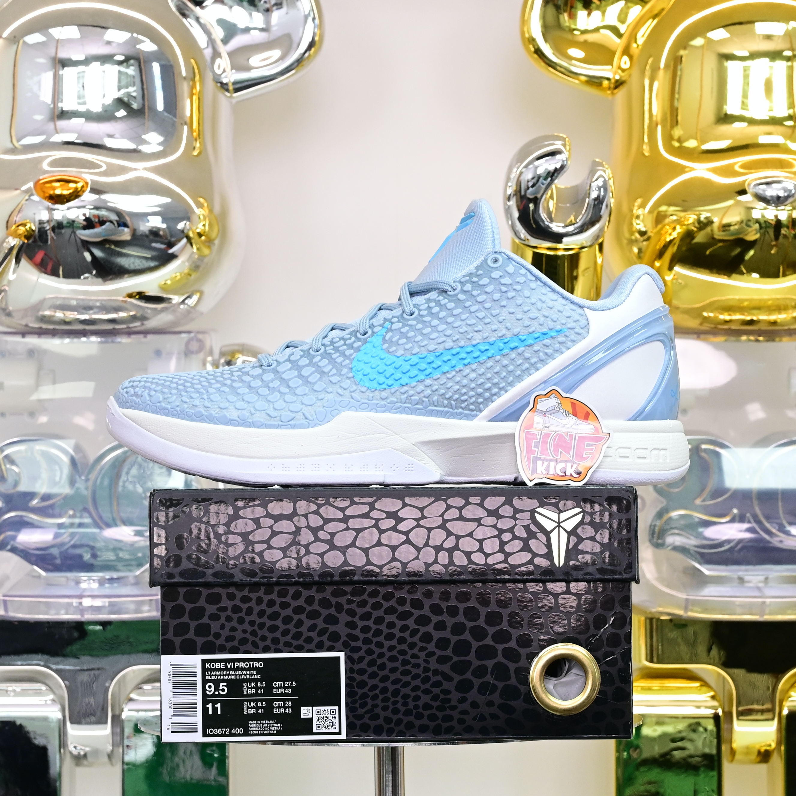 Caitin Clark Nike Kobe 6 EM IO3672-400  科比6 浅蓝 IO3672-400