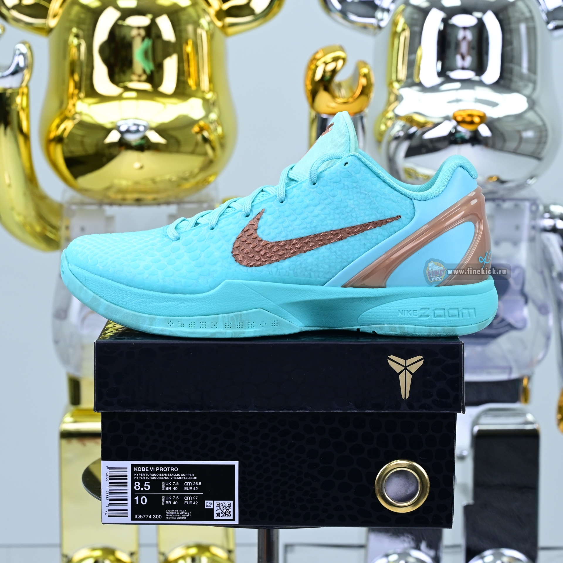 Jalen Brunson x Nike Zoom Kobe 6 Protro Statue of Liberty PE  IQ5774-300