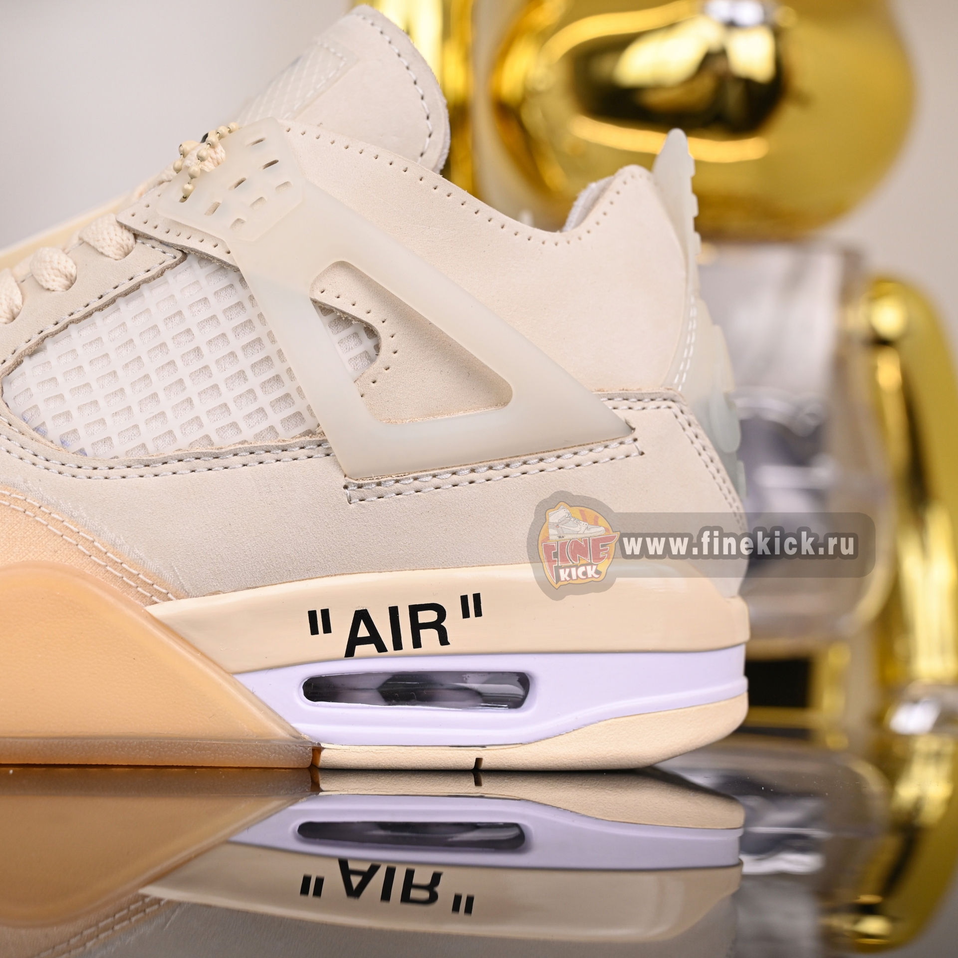 AIR JORDAN OFF-WHITE X WMNS AIR JORDAN 4 SP 'SAIL' CV9388-100