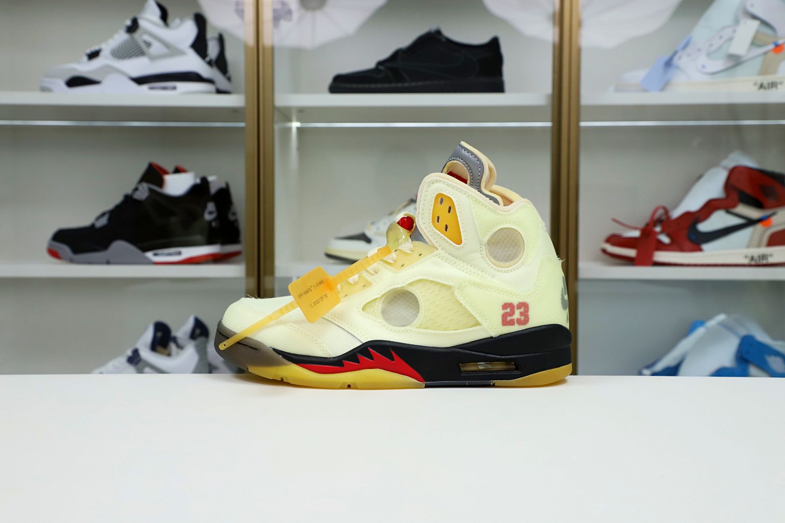 AIR JORDAN OFF-WHITE X AIR JORDAN 5 RETRO SP PS 'SAIL'