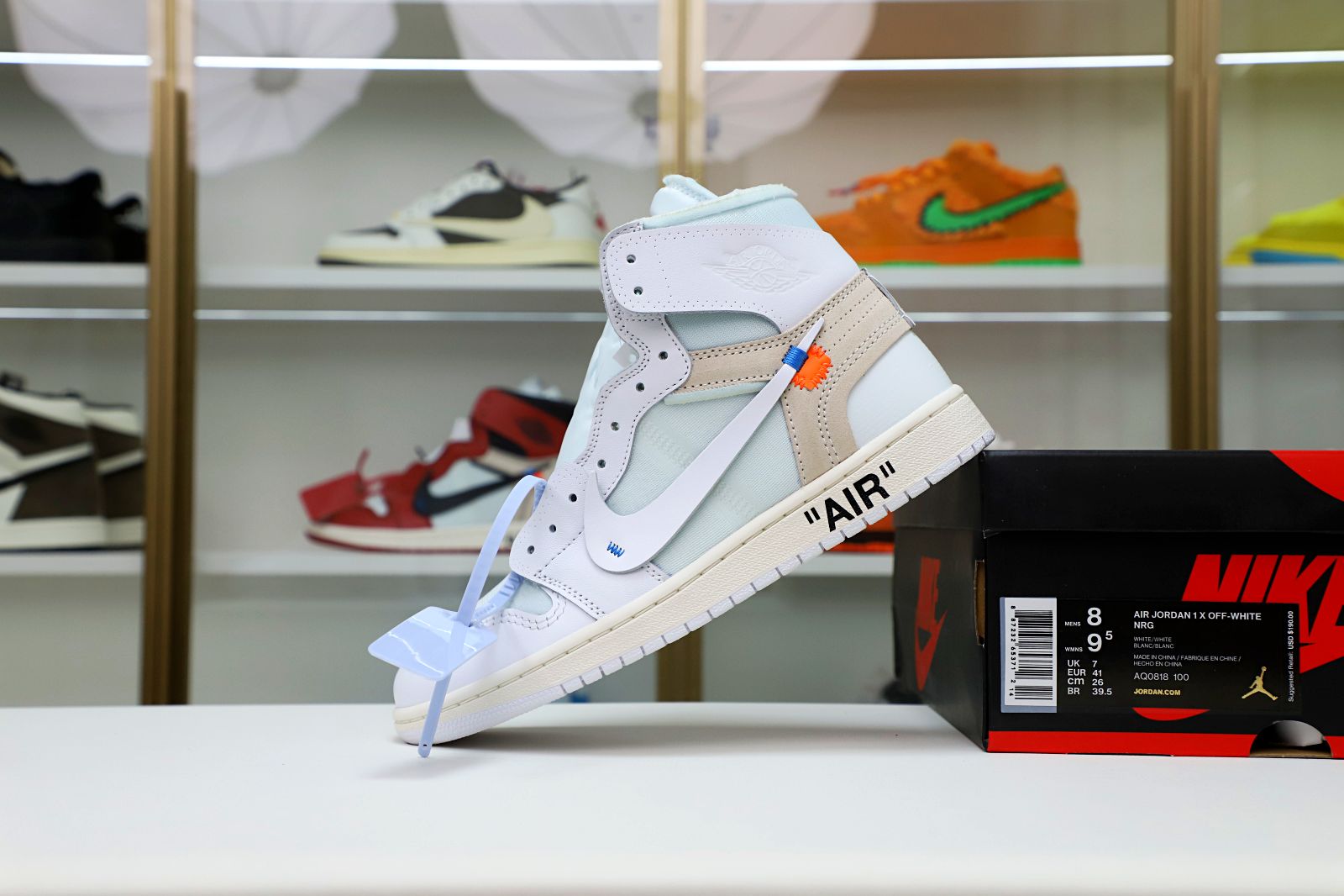 OFF-WHITE X AIR JORDAN 1 RETRO HIGH OG 'WHITE' 2018