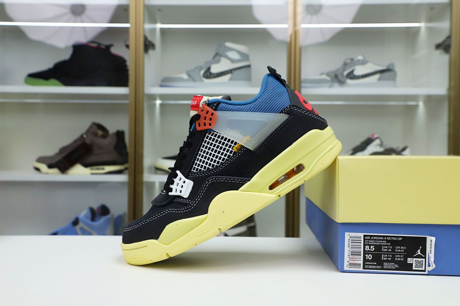 UNION LA X AIR JORDAN 4 RETRO 'OFF NOIR'