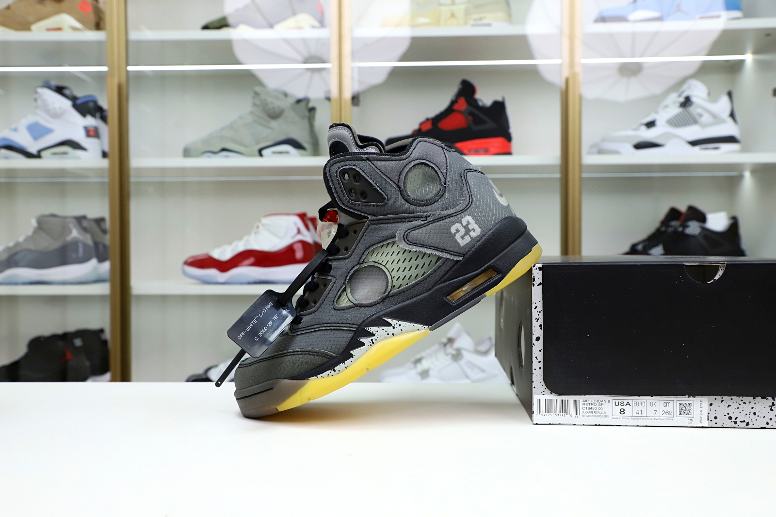 OFF-WHITE X AIR JORDAN 5 RETRO SP 'MUSLIN'