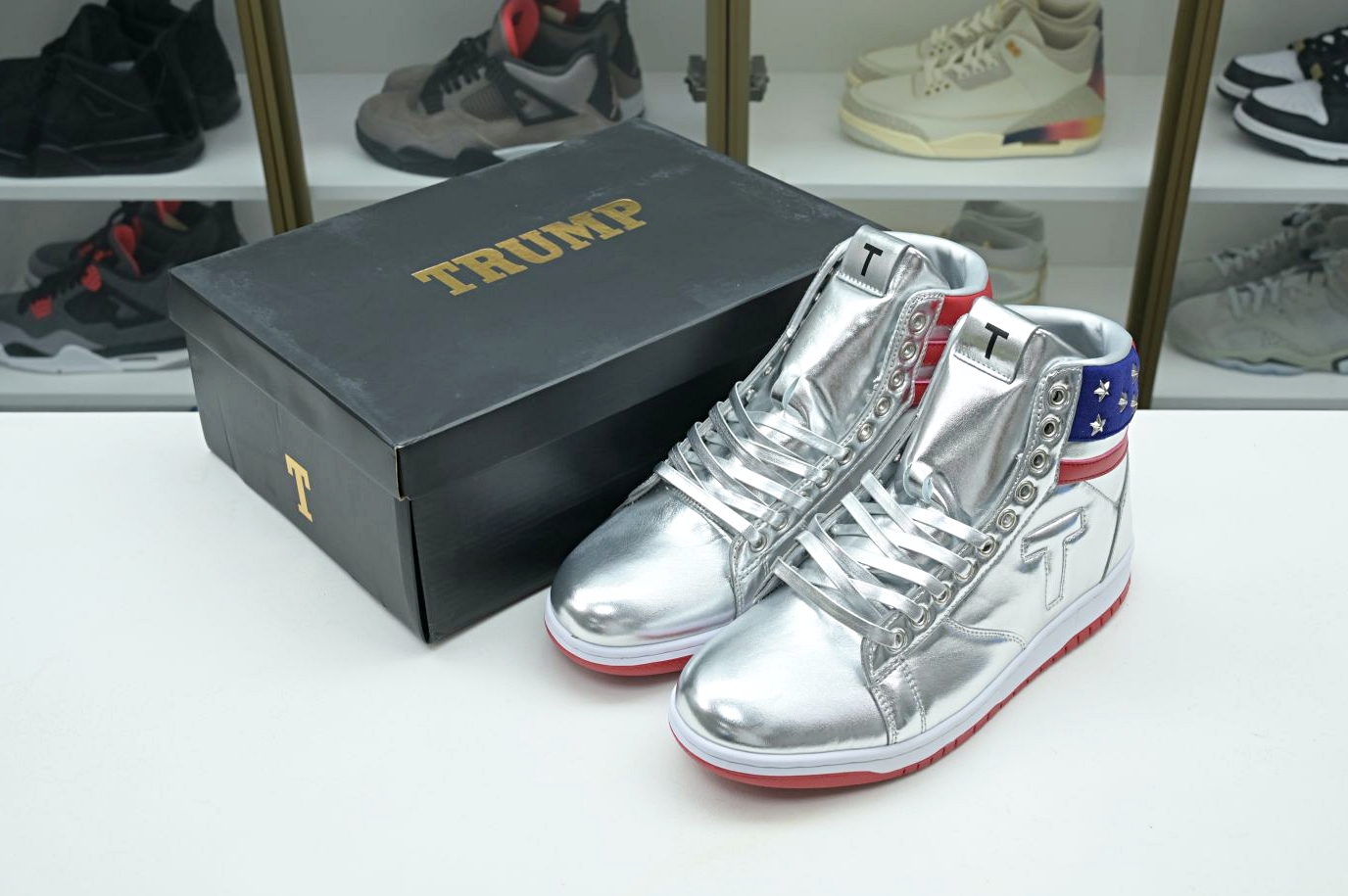 Never Surrender Trump sneakers MAGA.1