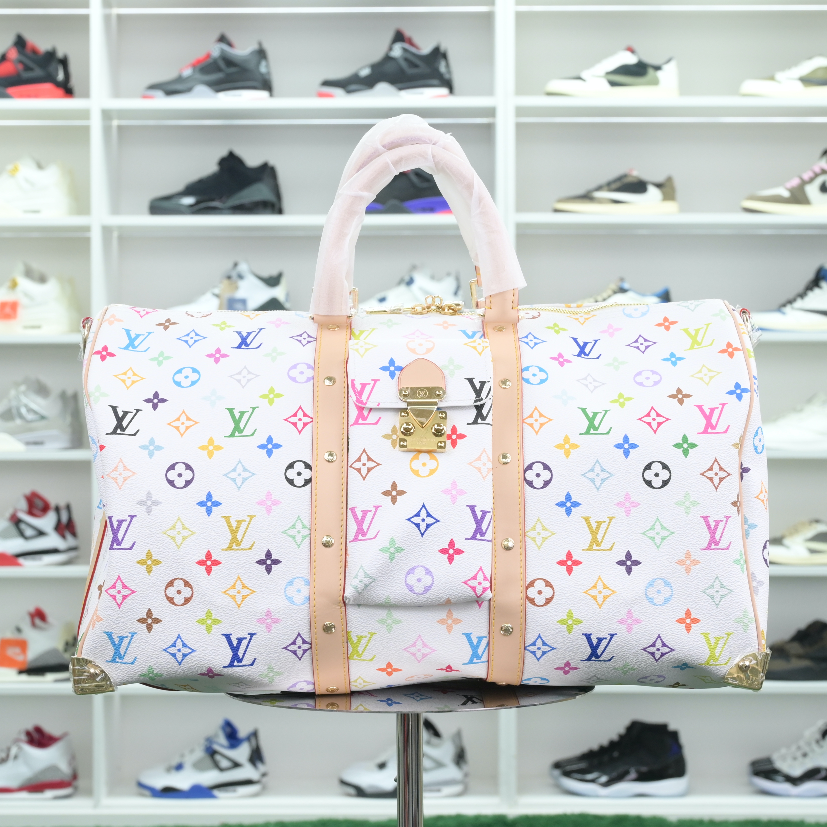 Louis Vuitton  LV  x Takashi Murakami  keepall 45