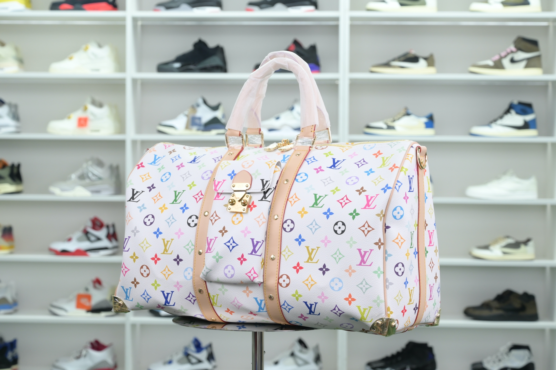 Louis Vuitton  LV  x Takashi Murakami  keepall 45