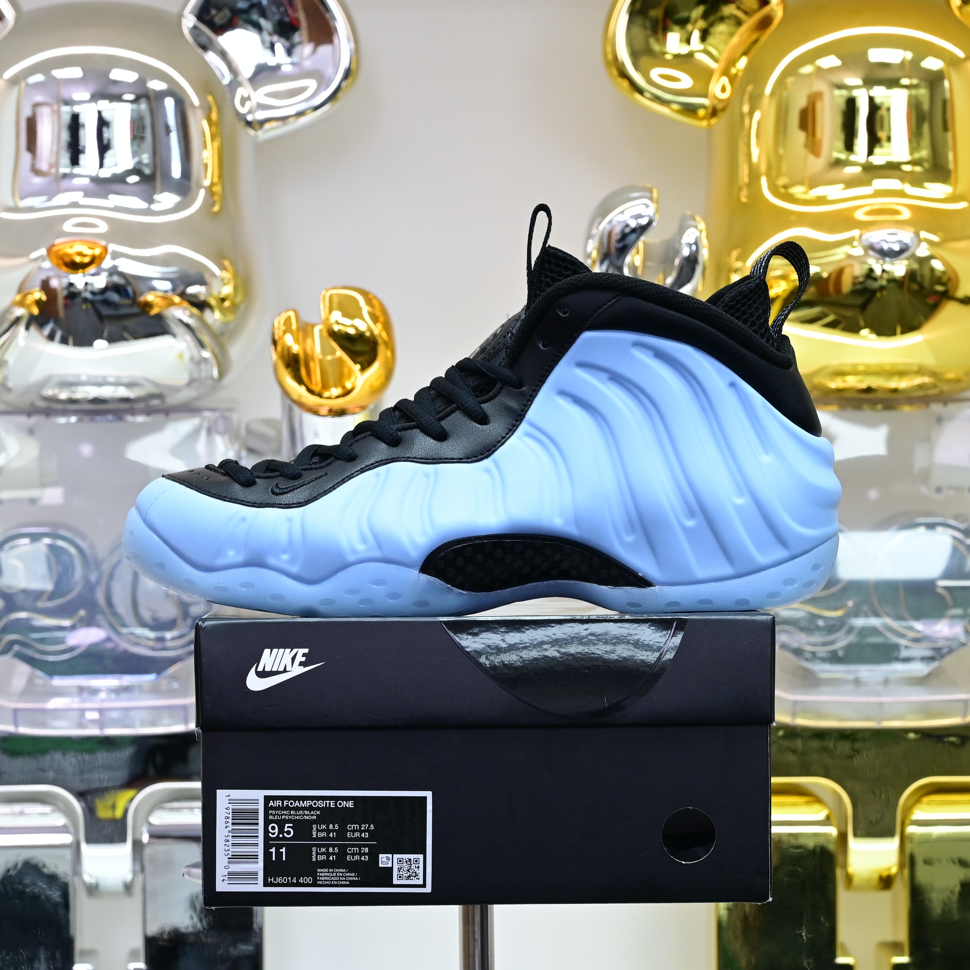 Nike Air Foamposite One 'Psychic Blue and Black'  HJ6014-400