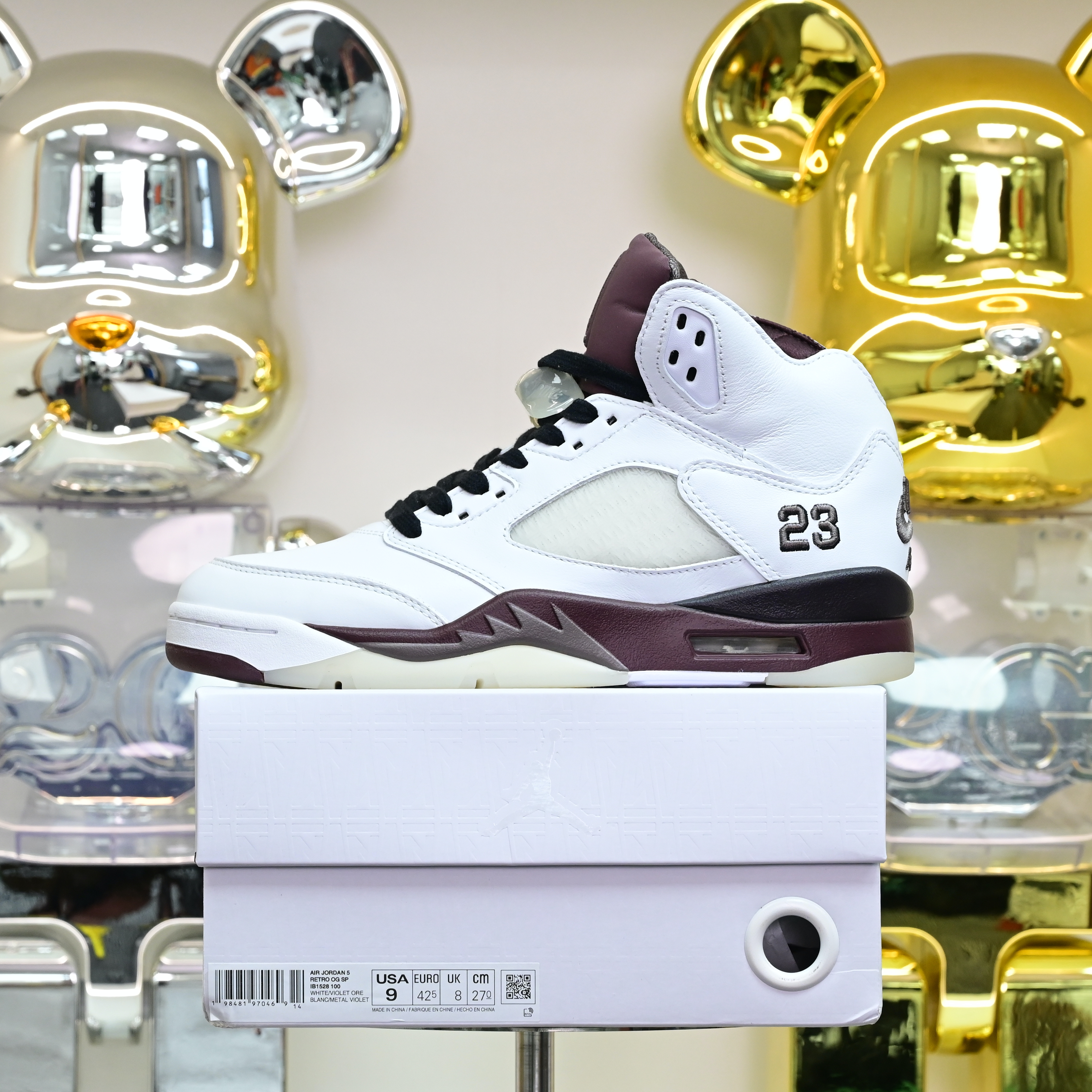 A Ma Maniére x  Air Jordan 5“Burgundy Crush” IB1528-100