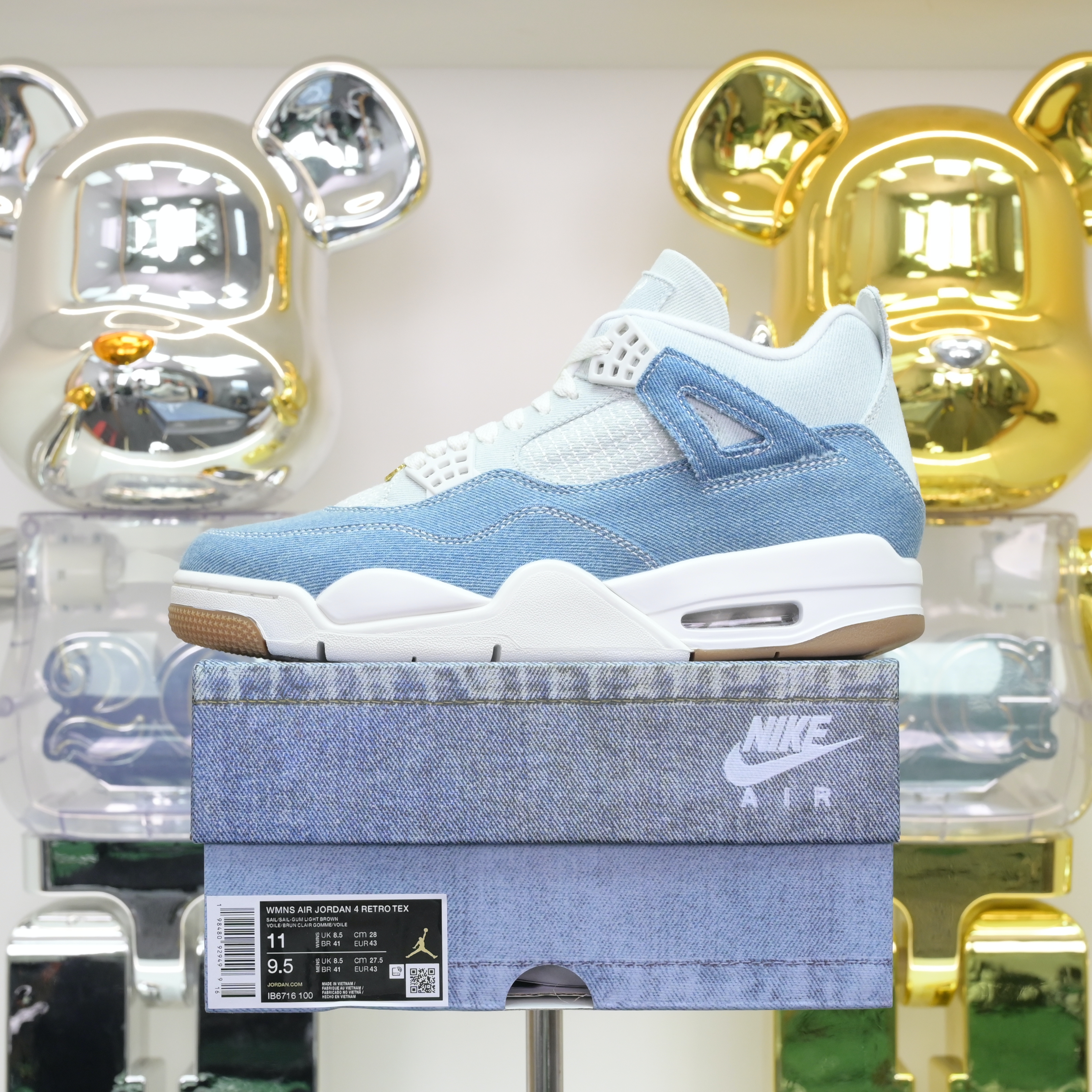 Air Jordan 4 Denim“Worn Blue” IB6716-100