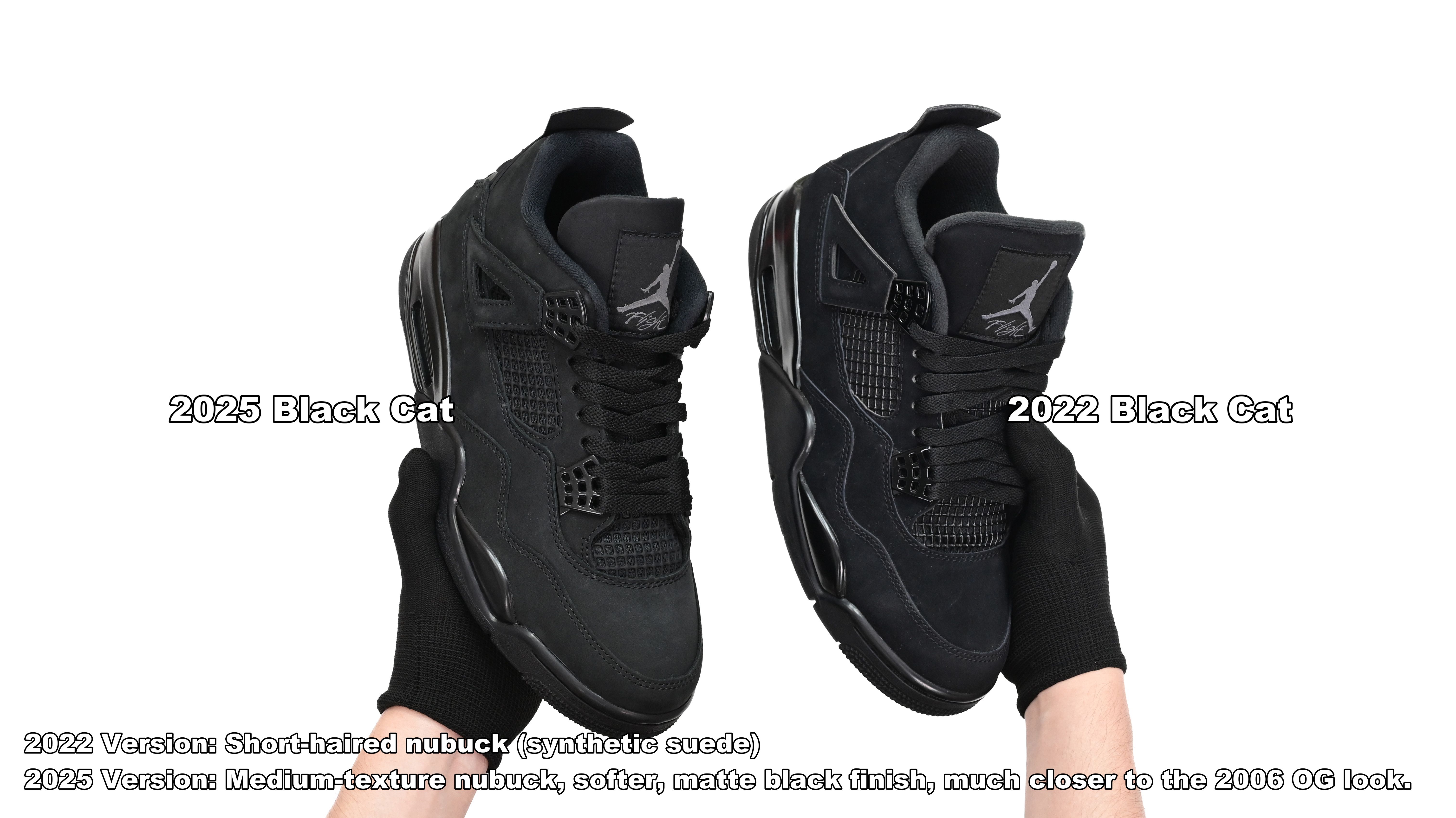 AIR JORDAN 4 RETRO 'BLACK CAT' 2025   FV5029-010