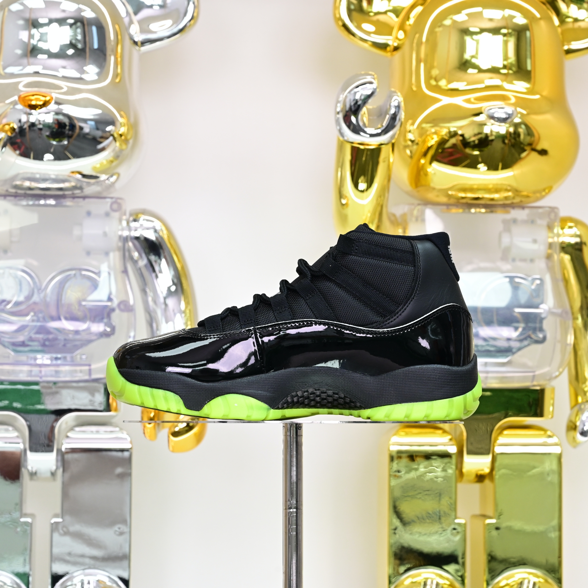Air Jordan 11 GS Black/Barely Volt   CT8012-003