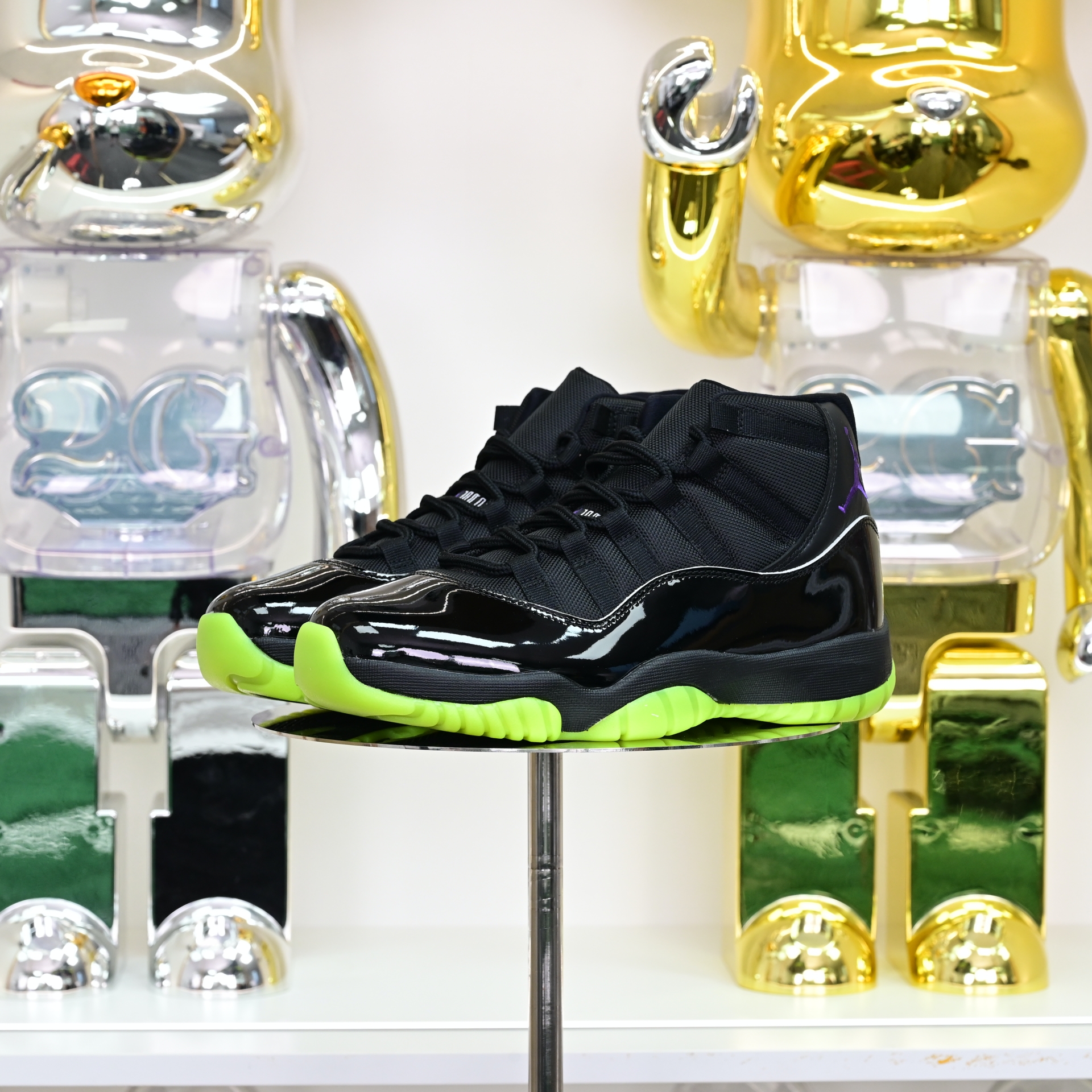 Air Jordan 11 GS Black/Barely Volt   CT8012-003