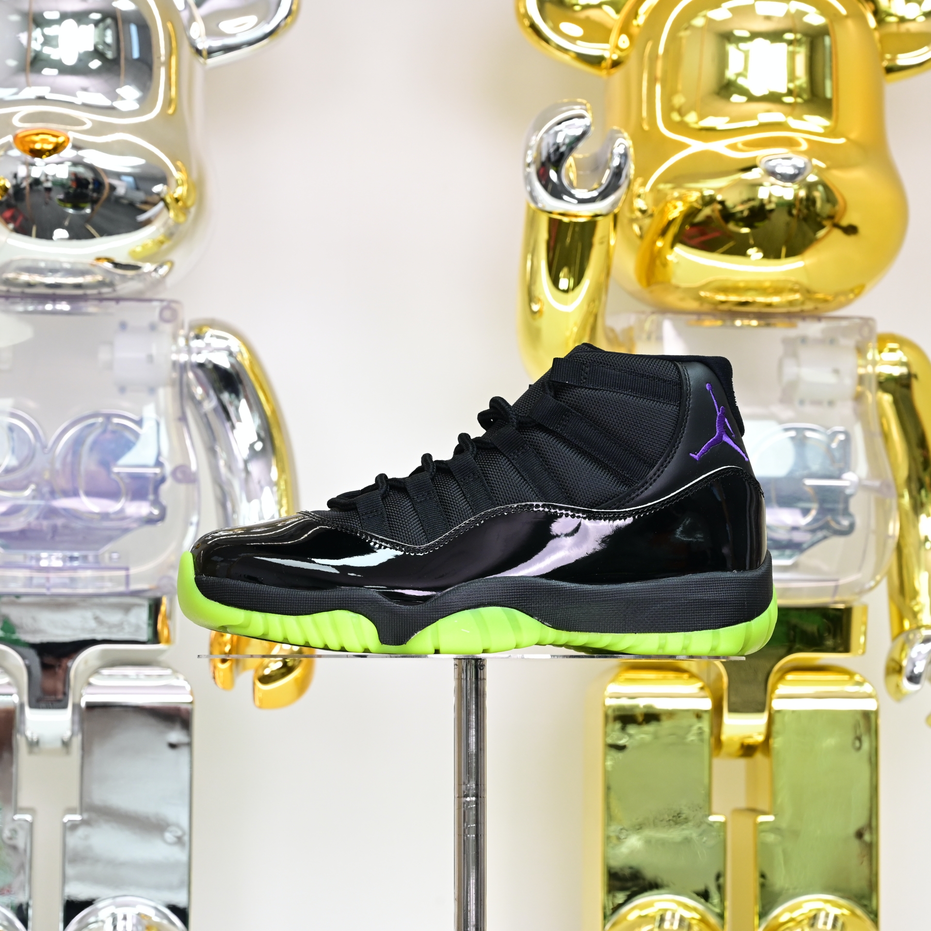 Air Jordan 11 GS Black/Barely Volt   CT8012-003