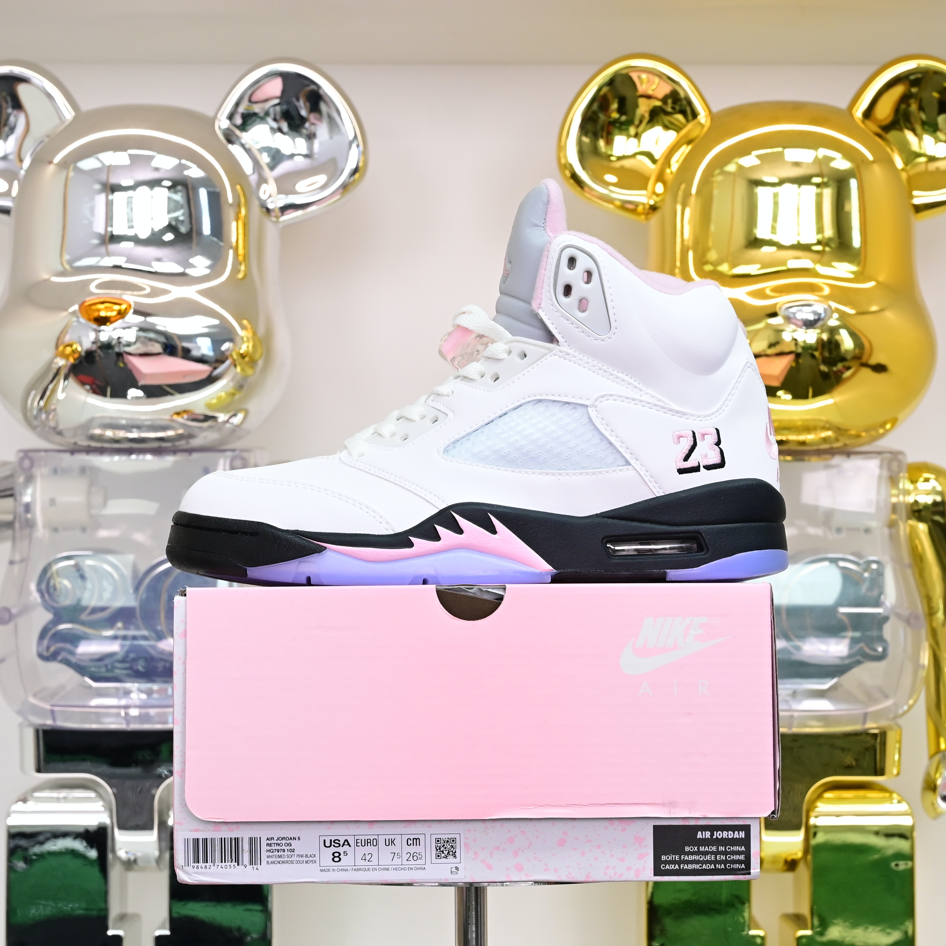 Air Jordan 5“Medium Soft Pink” HQ7978-102